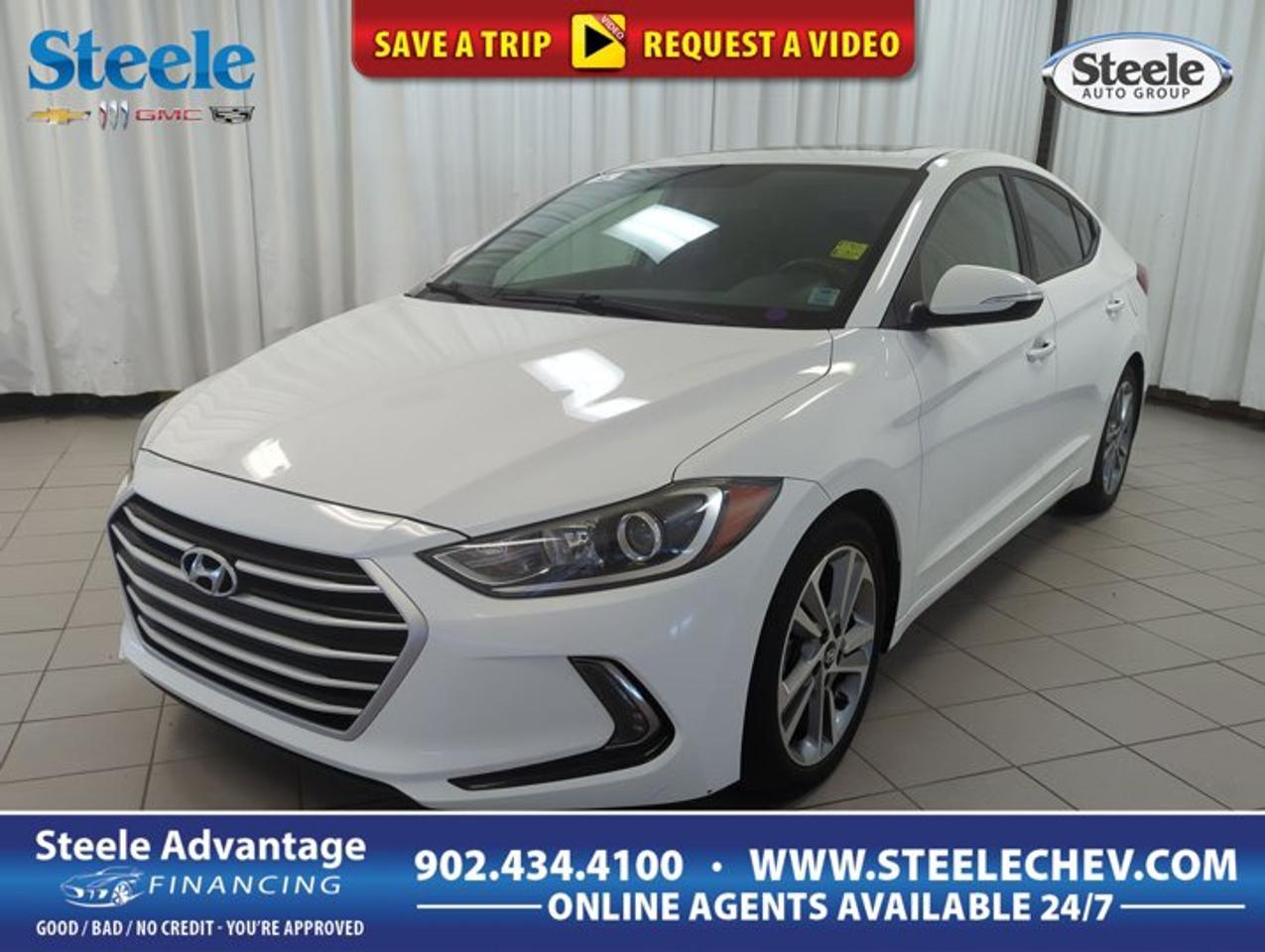 The 2017 Hyundai Elantra GLS is a smart choice for drivers who want comfort, value, and everyday ease in one well-rounded sedan. Offered by Steele Chevrolet Buick GMC in Dartmouth, this used four-door model comes in White with a Black interior, automatic transmission, front-wheel drive, and a 2.0-litre regular unleaded 4-cylinder engine.With 99,052 km on the odometer, this 2017 Hyundai Elantra GLS still delivers the practical design and refined road manners that helped make this generation so popular. Its clean body style, roomy cabin, and solid fuel economy make it a great fit for commuting, family use, or first-time buyers who want confidence and simplicity.FEATURES OF THE Elantra GLS2.0-litre four-cylinder gas engineSmooth-shifting automatic transmission includedFront-wheel drive for daily controlFour-door sedan practicality and comfortADVANCED SAFETY FEATURESFour-wheel disc brakes for steady stoppingElectronic stability control helps maintain directionTraction control supports grip on roadsAdvanced airbag system for added confidenceThe 2017 Hyundai Elantra GLS was designed to feel secure and easy to drive in many road conditions. Its front-wheel-drive layout helps with predictable handling, while key active safety systems support stable driving during sudden stops, quick lane changes, and poor weather often seen around Atlantic Canada.PERFORMANCE AND EFFICIENCY2.0-litre engine balances power and economyAutomatic transmission delivers easy daily drivingFront-wheel drive supports efficient road mannersCompact sedan size aids urban mobilityThis 2017 Hyundai Elantra GLS offers a composed and comfortable drive that suits both city trips and highway travel. The 2.0-litre engine gives useful passing power without making the car feel heavy on fuel. Its automatic transmission keeps the drive smooth, simple, and relaxed in traffic.COMFORT AND CONVENIENCEFour doors allow easy cabin accessSpacious cabin supports daily passenger comfortBlack interior gives a clean lookSedan layout suits commuting and errandsInside, this 2017 Hyundai Elantra GLS focuses on practical comfort. The cabin layout is easy to use, and the sedan design gives good room for both front and rear passengers. It is a sensible vehicle for work, school, shopping, and weekend drives around Dartmouth and beyond.TECHNOLOGY AND CONNECTIVITYClear instrument layout supports easy viewingUser-friendly controls reduce driver distractionAutomatic transmission simplifies every tripEfficient design supports everyday usabilityThe 2017 Hyundai Elantra GLS is built to keep the driving experience straightforward. Controls are placed for quick access, and the cabin design emphasizes ease of use. This is the kind of sedan that keeps daily driving uncomplicated, which many owners continue to appreciate over time.CARGO SPACEPractical trunk suits everyday cargo needsSedan shape keeps luggage area separateRear space handles groceries and gearUseful storage for commuting essentialsA sedan should be easy to live with, and this 2017 Hyundai Elantra GLS delivers that practicality. The trunk offers useful room for groceries, backpacks, sports gear, and travel bags. The separate cargo area also helps keep the cabin quiet and organized during longer drives.AWARDS & RECOGNITIONSTop Safety Pick, Insurance Institute for Highway Safety, 2017WHAT OTHER OWNERS LIKEComfortable ride for daily commutingGood fuel economy for regular drivingEasy controls and simple cabin layoutRoomy interior for a compact sedanMany drivers like the 2017 Hyundai Elantra GLS for its balance of value, comfort, and efficiency. It feels easy to park, easy to drive, and easy to enjoy. For shoppers looking at used sedans in Dartmouth, this Hyundai stands out as a practical and dependable option at Steele Chevrolet Buick GMC.This 2017 Hyundai Elantra GLSs VIN is: KMHD84LF8HU188039.
