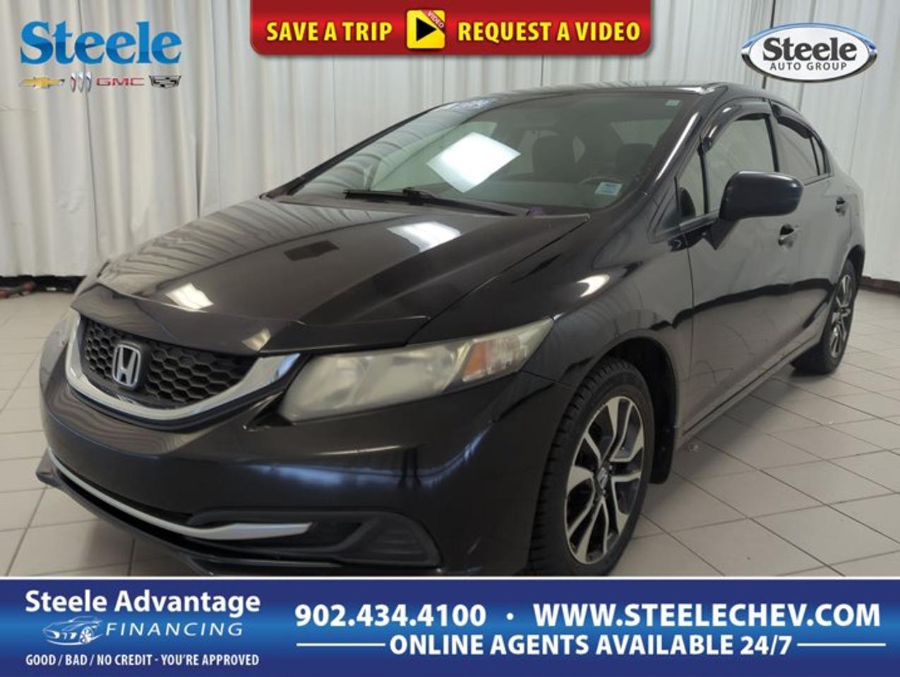 This 2014 Honda Civic Sedan DX is a smart compact sedan for drivers who value proven reliability, great fuel economy, and a rewarding manual transmission. Offered by Steele Chevrolet Buick GMC in Dartmouth, this front-wheel drive sedan delivers practical four-door versatility, a dependable 1.8-litre gasoline engine, and 173,924 km of real-world driving experience.Well known for its balanced ride and easy ownership, the 2014 Honda Civic Sedan DX remains a popular choice in Canada. Its compact size helps with city parking and daily commuting, while the cabin layout is simple and functional. For drivers who enjoy being more connected to the road, the manual transmission adds an engaging touch.FEATURES OF THE Civic Sedan DXFour-door compact sedan practical daily designManual transmission for engaged driving feelFront-wheel drive for confident traction1.8-litre four-cylinder gas engine efficiencyADVANCED SAFETY FEATURESAnti-lock braking system for controlled stopsVehicle stability assist helps maintain controlFront advanced airbags for occupant supportTire pressure monitoring system includedPERFORMANCE AND EFFICIENCY1.8-litre engine delivers dependable everyday powerManual gearbox adds responsive driver controlFront-wheel drive supports steady road mannersEfficient compact design helps reduce fuel useCOMFORT AND CONVENIENCEFour doors provide easy passenger accessPractical cabin layout keeps controls simpleCompact size helps urban parking easeComfortable ride for commuting and errandsTECHNOLOGY AND CONNECTIVITYEasy-to-read gauges support quick informationSimple centre controls improve daily usabilityDriver-focused layout keeps essentials nearbyFunctional design emphasizes straightforward operationCARGO SPACETrunk space suits groceries and bagsRear seat area supports daily versatilityCompact sedan shape aids easy loadingPractical storage for everyday essentialsAWARDS & RECOGNITIONSTop Safety Pick, Insurance Institute for Highway Safety, 2014WHAT OTHER OWNERS LIKEExcellent fuel economy for daily drivingManual transmission adds enjoyable engagementComfortable ride quality on mixed roadsStrong reputation for long-term dependabilityThe 2014 Honda Civic Sedan DX has earned its place as a trusted compact car by doing the basics very well. Its 1.8-litre four-cylinder engine is known for smooth operation and sensible efficiency, making it a strong fit for commuters, students, and anyone looking for straightforward transportation without extra complexity.This sedan also benefits from front-wheel drive, a layout that works well in changing Canadian road conditions. It offers predictable handling, stable road manners, and confident everyday performance. In town, the Civic feels nimble and easy to place, while on the highway it remains composed and comfortable for longer trips.Inside, the focus is on usability. The controls are logically placed, the gauges are easy to read, and the four-door body style makes entry and exit simple for both front and rear passengers. The trunk provides the kind of practical cargo room that helps with groceries, backpacks, work gear, or weekend errands.For many shoppers, one of the biggest draws of the 2014 Honda Civic Sedan DX is its honest value. It delivers the core features drivers need, avoids unnecessary complication, and maintains the solid reputation that has made the Civic a familiar sight on Canadian roads for years. The manual transmission is an added bonus for drivers who appreciate direct control and a more involved driving experience.If you are looking for a used compact sedan with a proven powertrain, practical four-door design, and efficient everyday performance, this 2014 Honda Civic Sedan DX stands out as a sensible and appealing option at Steele Chevrolet Buick GMC in Dartmouth.This 2014 Honda Civic Sedan DXs VIN is: 2HGFB2E25EH038595.
