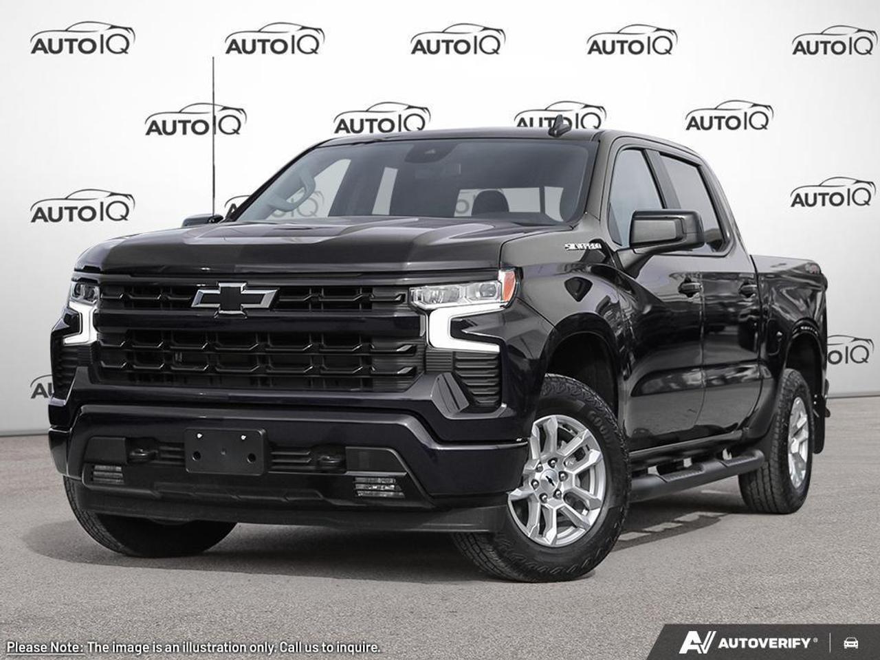 <p>Equipped with $14,380 in factory options. <b>OEM OPTIONS: </b>ALL-WTHR MATS Z71 (DEALER INSTALLED) , CANADIAN BASE EQUIPMENT , 6 ASSIST STEPS BLACK (DEALER INSTALLED) , MULTI-FLEX TAILGATE , 275/60R-20 ALL-TERRAIN TIRES , Z71 OFF-ROAD & PROTECTION PKG , PREF EQUIP GRP , RST TRUE NORTH PREMIUM PKG , 5.3L ECOTEC3 V8 ENG , REAR AXLE 3.23 RATIO , GVWR 3221 KG (7100 LB) , DARK APPEARANCE PKG , PWR SUNROOF , FRONT BKT STS , 10-SPD A/T<br><br><b>PERFORMANCE & CAPABILITY: </b>Straight from the factory floor, this exceptional <b>2026 Chevrolet Silverado 1500 RST</b> finished in Black with a Jet Black, Leather-Appointed Seat Trim interior, creating a sleek, powerful, and unified monochrome look. As a powerful Pickup Truck, this Crew Cab configuration offers maximum interior room, ideal for passengers and cargo. Full configuration: 4WD Crew Cab 147 inches RST. Powered by a responsive <b>5.3L 8cyl</b> engine paired with a smooth <b>8 Speed Automatic</b> and a confident <b>4x4</b> system.<br><br><b>MODEL REVIEWS: </b>A dependable and capable full-size truck with a reputation for strength and a variety of powerful and efficient engine choices. Equipped with a true <b>4x4 system</b>, this vehicle is ready for serious adventure, offering superior off-road capability.<br>Powered by a commanding <b>5.3L 8cyl</b>, delivering impressive horsepower and torque. Equipped with an <b>8-Speed Automatic</b> transmission, this vehicle offers a perfect balance of smooth performance and decisive power delivery.<br><br><b>EQUIPMENT: </b><br><b>Safety & Driver Assistance:</b> PANIC ALARM, TRACTION CONTROL, ABS BRAKES, BRAKE ASSIST, DUAL FRONT IMPACT AIRBAGS, DUAL FRONT SIDE IMPACT AIRBAGS<br><b>Comfort & Convenience:</b> ILLUMINATED ENTRY, PASSENGER VANITY MIRROR, REMOTE KEYLESS ENTRY, HEATED STEERING WHEEL, OVERHEAD CONSOLE, POWER WINDOWS<br><b>Technology & Entertainment:</b> TRIP COMPUTER, RADIO DATA SYSTEM, TACHOMETER, COMPASS, OUTSIDE TEMPERATURE DISPLAY<br><b>Performance & Capability:</b> TRAILER SWAY CONTROL, TRAILER HITCH, FRONT ANTI-ROLL BAR, FRONT WHEEL INDEPENDENT SUSPENSION, SPEED-SENSING STEERING, Z71 OFF-ROAD & PROTECTION PKG<br><b>Exterior & Styling:</b> ALLOY WHEELS, REAR STEP BUMPER, DELAY-OFF HEADLIGHTS, FRONT FOG LIGHTS, FULLY AUTOMATIC HEADLIGHTS, PERIMETER/APPROACH LIGHTS<br><br><b>Ready to experience this Chevrolet Silverado 1500?</b> Visit us for a test drive today!<br><br></p> <p></p> <h4>YOUR DRIVE, SIMPLIFIED BY AUTOIQ</h4> <p><em><strong>BUY WITH COMPLETE CONFIDENCE!</strong></em></p> <p>Shop online or in-store, any way you want it. Get a virtual trade estimate & appraisal and virtual credit approval & eSignature! Buying a new vehicle is a significant purchase, and we want to ensure that you LOVE it! Whether you are purchasing a new or quality pre-owned vehicle from us, we offer attractive financing rates and flexible terms! Bad credit? No credit? Bankruptcy? Newcomer? Don't worry! We've got special programs to help you get that long-needed vehicle with the financing that you need! We accept all credit applications O.A.C. See us for more details.</p><p></p>

<h4>YOUR DRIVE, SIMPLIFIED BY AUTOIQ</h4>

<p><em><strong>BUY WITH COMPLETE CONFIDENCE!</strong></em></p>

<p>Shop online or in-store, any way you want it. Get a virtual trade estimate & appraisal and virtual credit approval & eSignature! Buying a new vehicle is a significant purchase, and we want to ensure that you LOVE it! Whether you are purchasing a new or quality pre-owned vehicle from us, we offer attractive financing rates and flexible terms! Bad credit? No credit? Bankruptcy? Newcomer? Dont worry! Weve got special programs to help you get that long-needed vehicle with the financing that you need! We accept all credit applications O.A.C. See us for more details.</p>