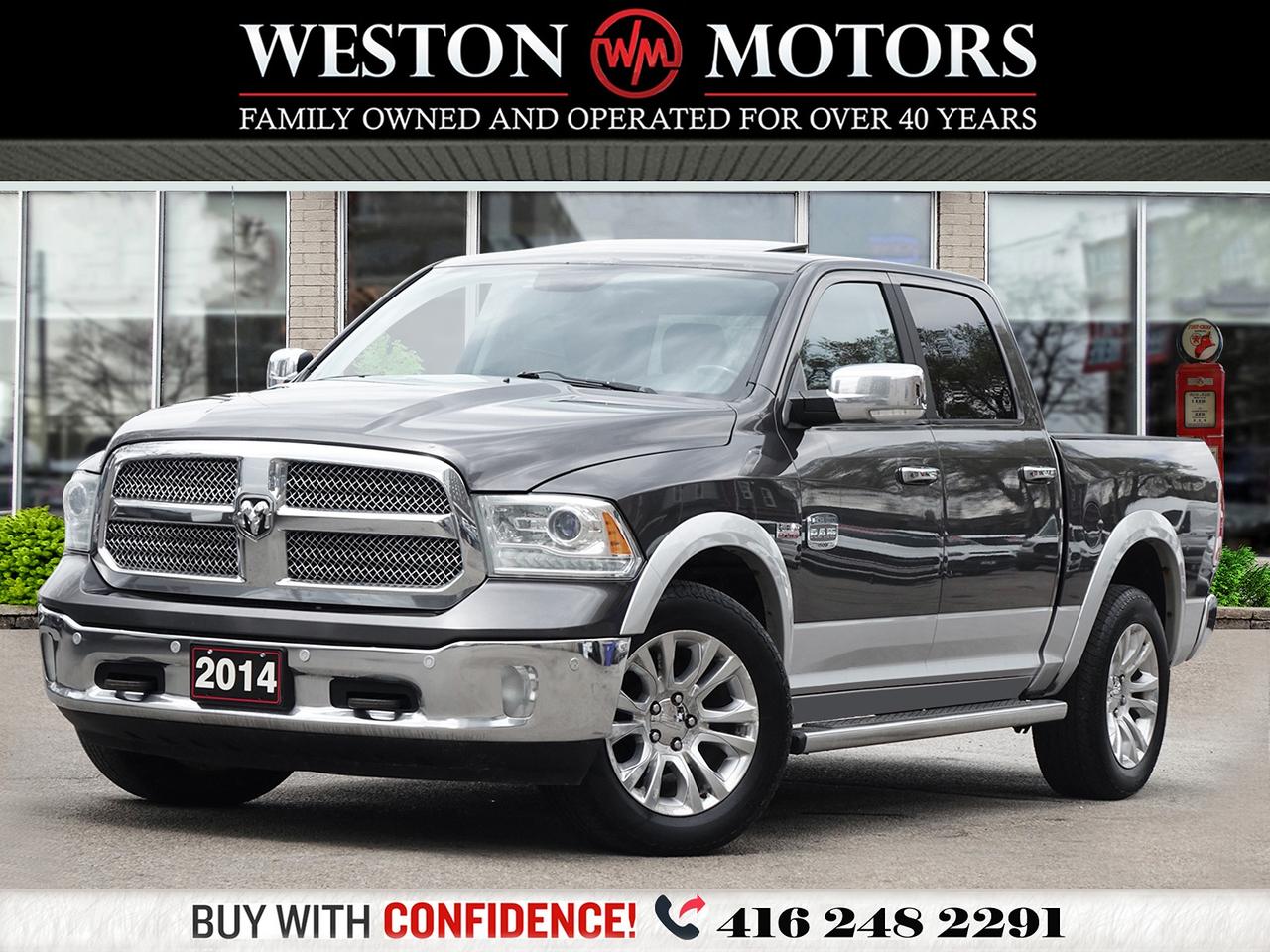 2014 RAM 1500 4WD CREW CAB 140.5" LONGHORN*NAV*REMOTE START*NAVI