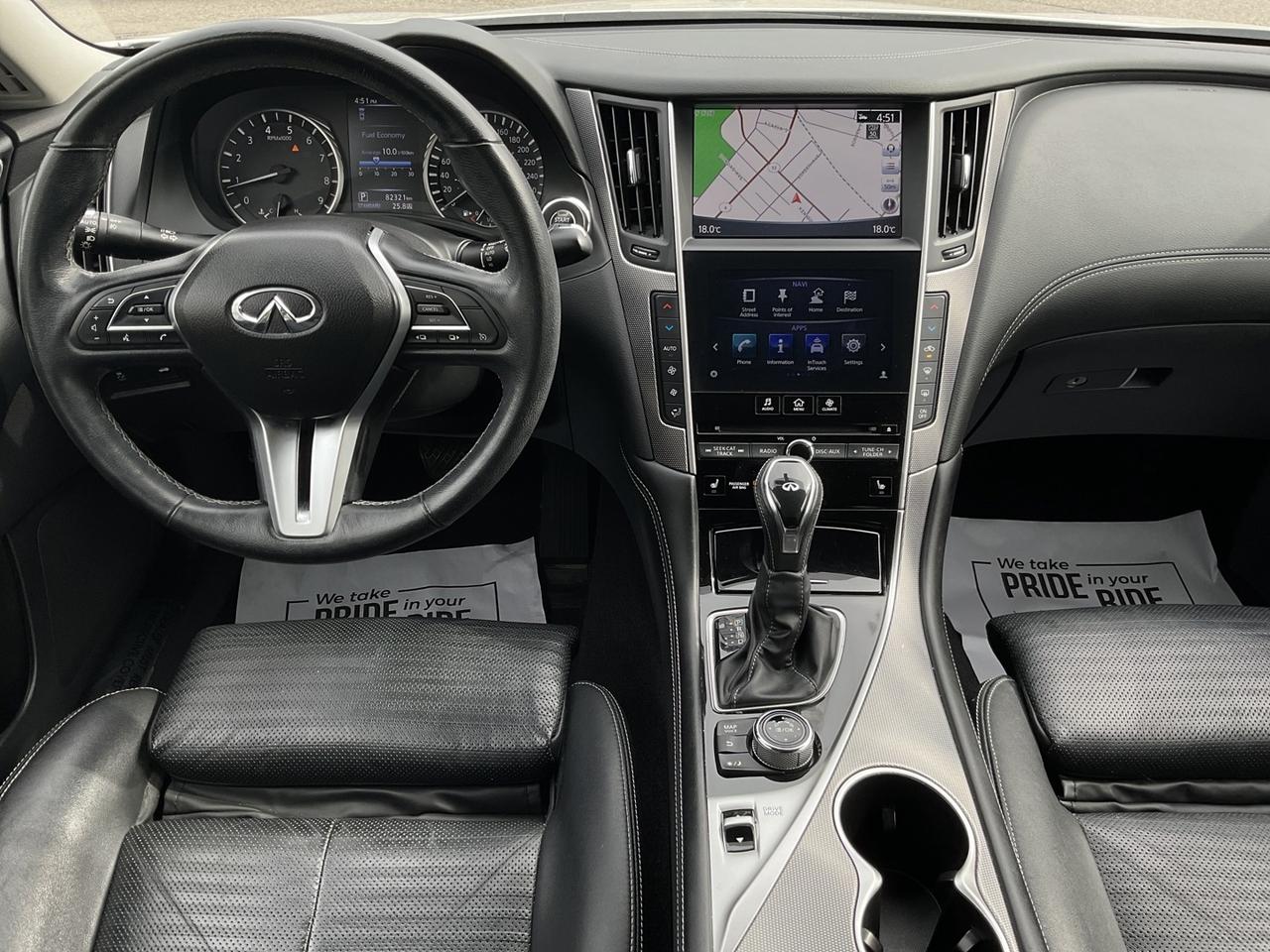 2019 Infiniti Q50 3.0t Signature AWD - LTHR! NAV! BACK-UP CAM! SUNRO Photo