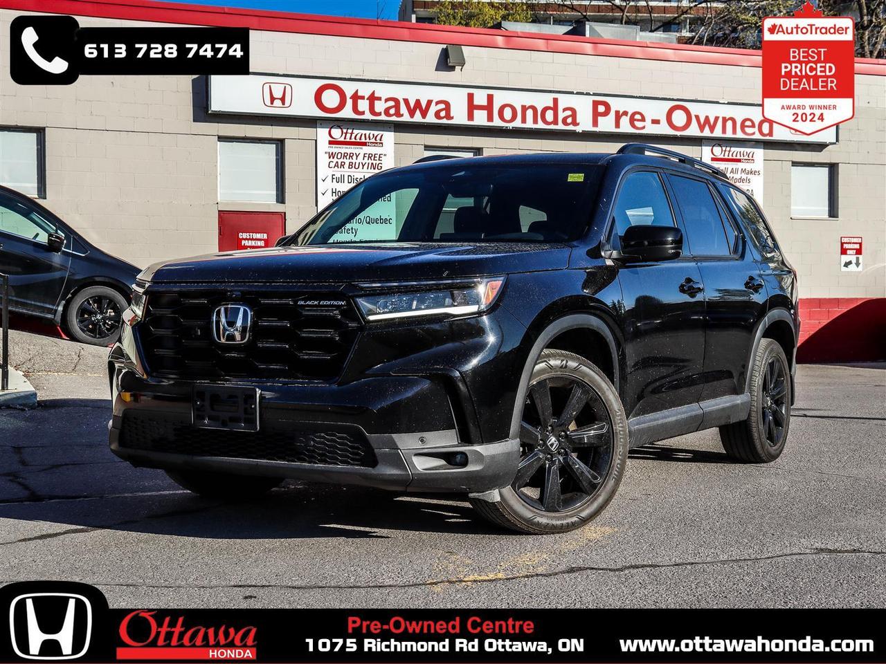 2023 Honda Pilot Black Edition NAVI LEATHER SUNROOF Photo0
