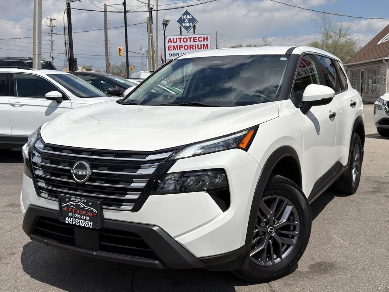 2024 Nissan Rogue S AWD Pearl White   Htd Seats   Htd Steering   Dua Photo0