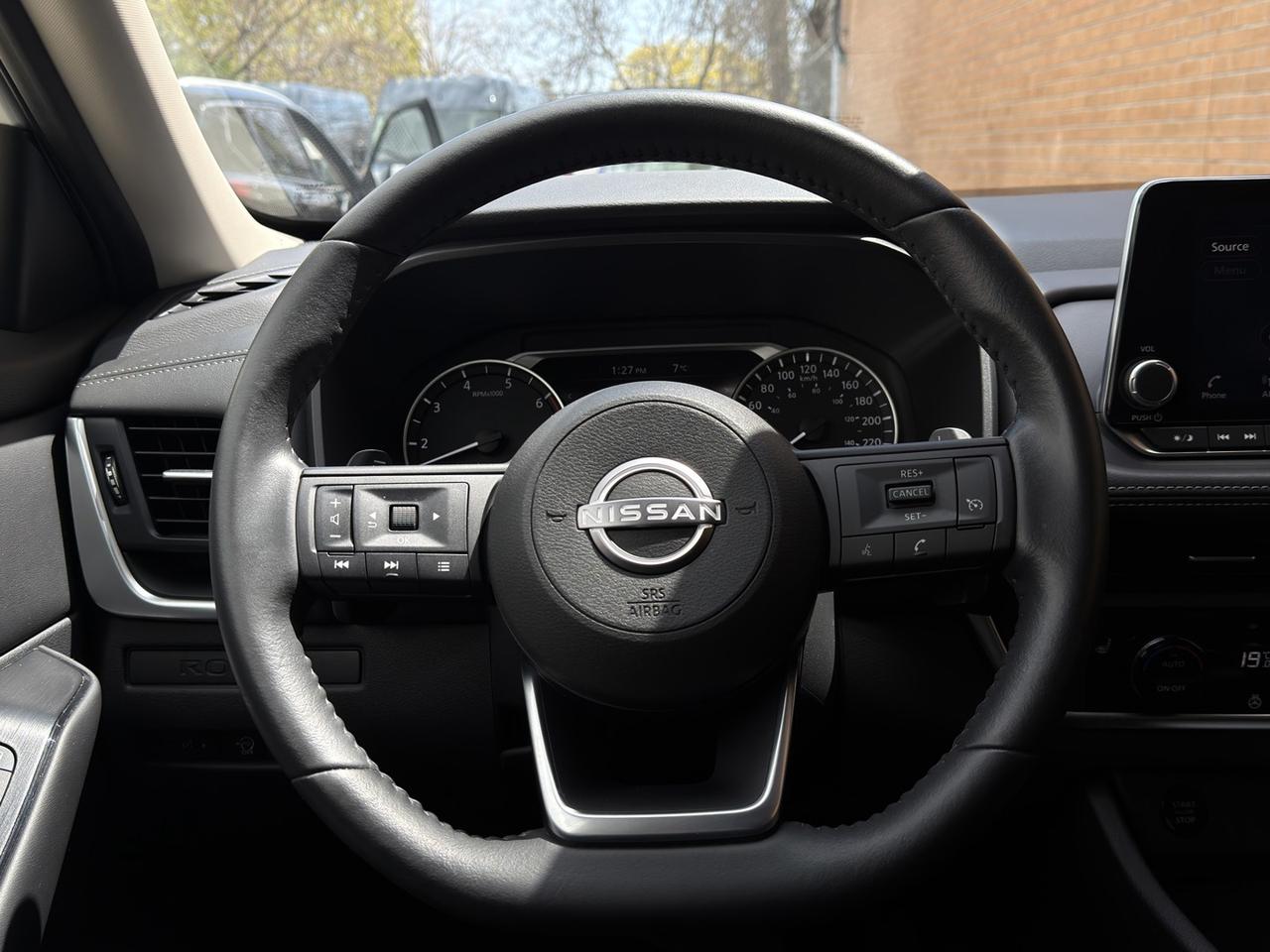 2024 Nissan Rogue S AWD Pearl White   Htd Seats   Htd Steering   Dua Photo