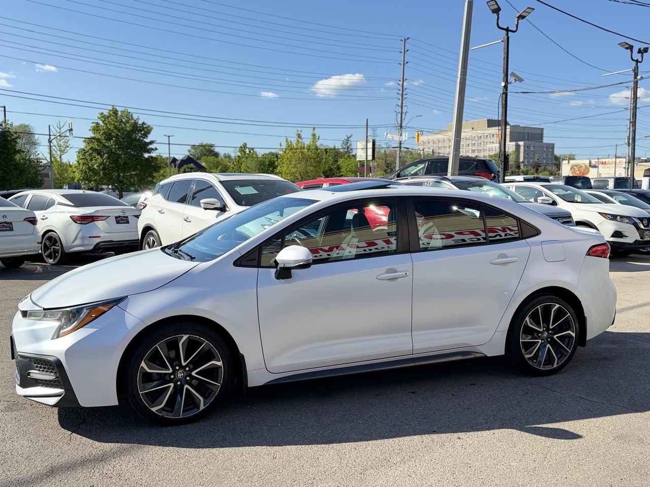 2020 Toyota Corolla SE Pearl White Sunroof   Htd Steering   Push Start Photo