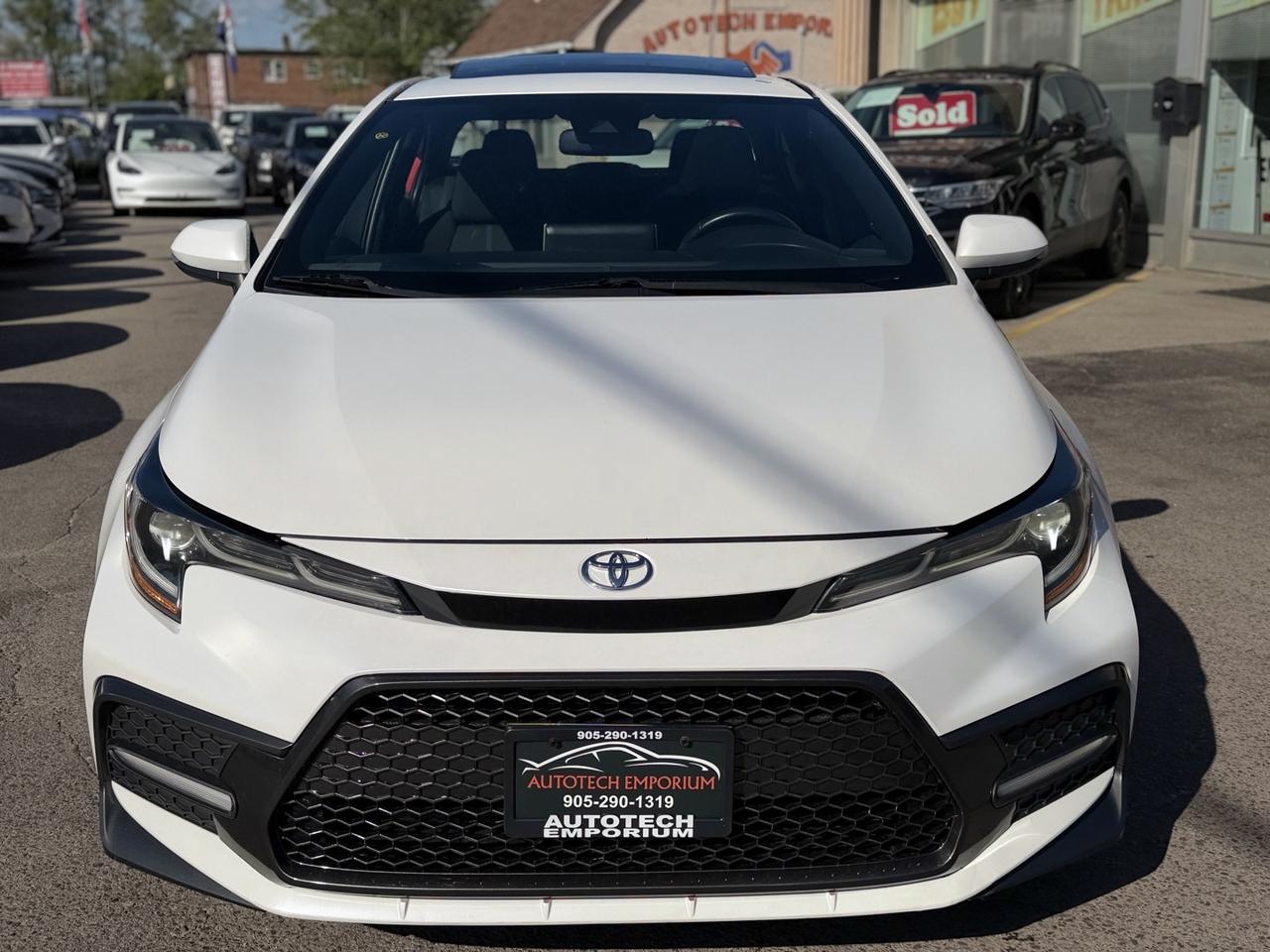 2020 Toyota Corolla SE Pearl White Sunroof   Htd Steering   Push Start Photo