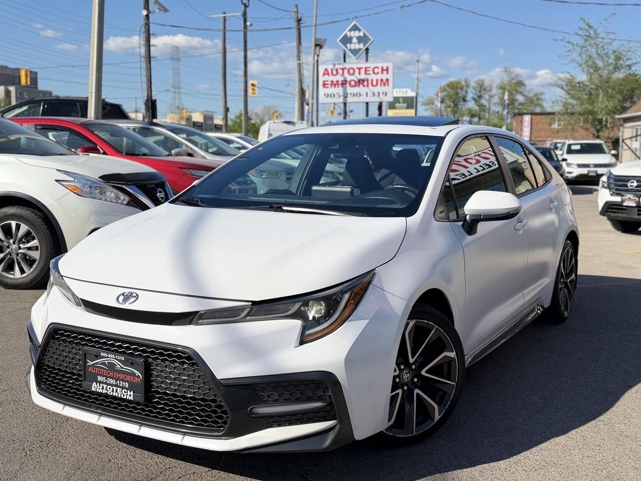 2020 Toyota Corolla SE Pearl White Sunroof   Htd Steering   Push Start Photo