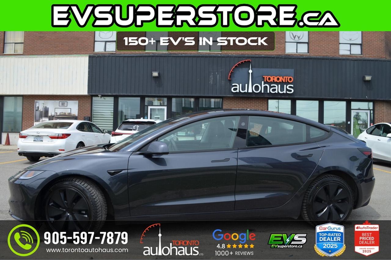 2025 Tesla Model 3 LR AWD 150+ EV's at EVSUPERSTORE.ca Photo