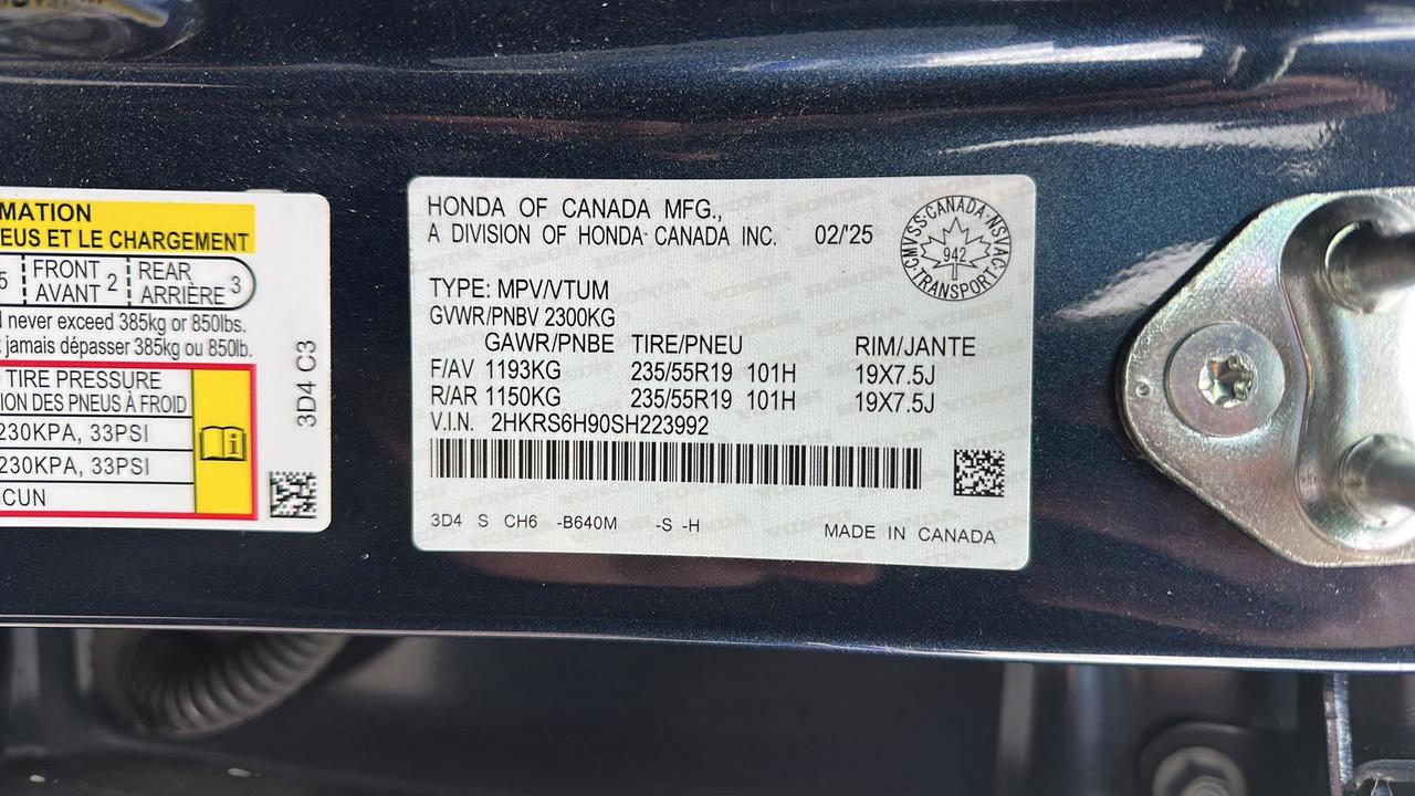2025 Honda CR-V Hybrid Touring AWD Photo