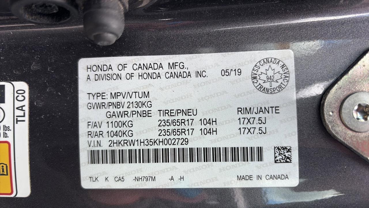 2019 Honda CR-V LX 2WD Photo