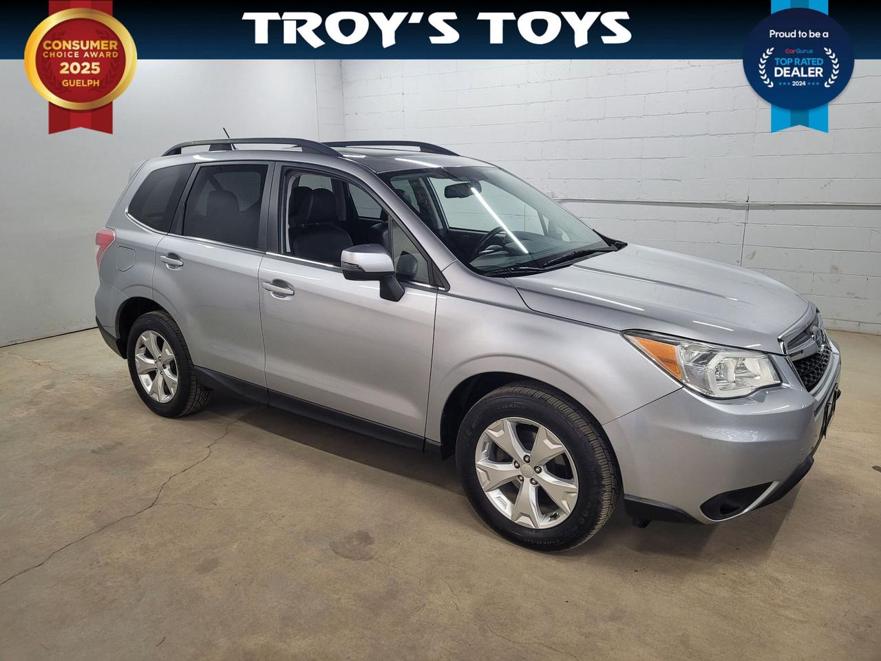 <p>Get ready for adventure in this pre-loved 2014 Subaru Forester i Touring, available now at Troys Toys! This versatile silver SUV is more than just a vehicle; its your ticket to exploring everything Canada has to offer, from city streets to rugged backroads. The practical 4-door design and spacious black interior make it perfect for family road trips, weekend getaways, or simply navigating your daily commute in comfort and style. With its legendary Subaru All-Wheel Drive system, you can tackle any weather condition with confidence, knowing you have superior traction and control.</p><p>This 2014 Subaru Forester i Touring has been well-cared for, showing 133,636 kilometers on the odometer. Its gasoline engine and smooth Variable Transmission provide an efficient and enjoyable driving experience. Whether youre hauling gear for a camping trip or just picking up groceries, the Foresters functional SUV/Crossover body style offers the space and flexibility you need. Come on down to Troys Toys and see for yourself how this reliable Subaru can be your trusted companion for years to come.</p><p>Here are 5 sizzling features that make this Forester i Touring stand out:</p><ul><li><strong>Legendary Subaru All-Wheel Drive:</strong> Conquer any road or weather condition with confidence, ensuring exceptional grip and stability no matter where your journey takes you.</li><li><strong>Versatile SUV/Crossover Body Style:</strong> Enjoy the perfect blend of passenger comfort and cargo space, ready for everything from daily errands to spontaneous adventures.</li><li><strong>Smooth Variable Transmission (CVT):</strong> Experience seamless acceleration and optimized fuel efficiency for a refined and effortless drive.</li><li><strong>Practical 4-Door Design:</strong> Easy access for passengers and convenient loading and unloading make this Forester a practical choice for any lifestyle.</li><li><strong>Reliable Gasoline Engine:</strong> Dependable performance ensures you have the power you need to get where youre going, mile after mile.</li></ul><p><strong><em>Powered by AutoIntelligence&trade;</em></strong></p><p>Vehicle information has been generated using artificial intelligence and is provided for informational purposes only. While efforts are made to ensure accuracy, please confirm all details directly with the dealer.</p>