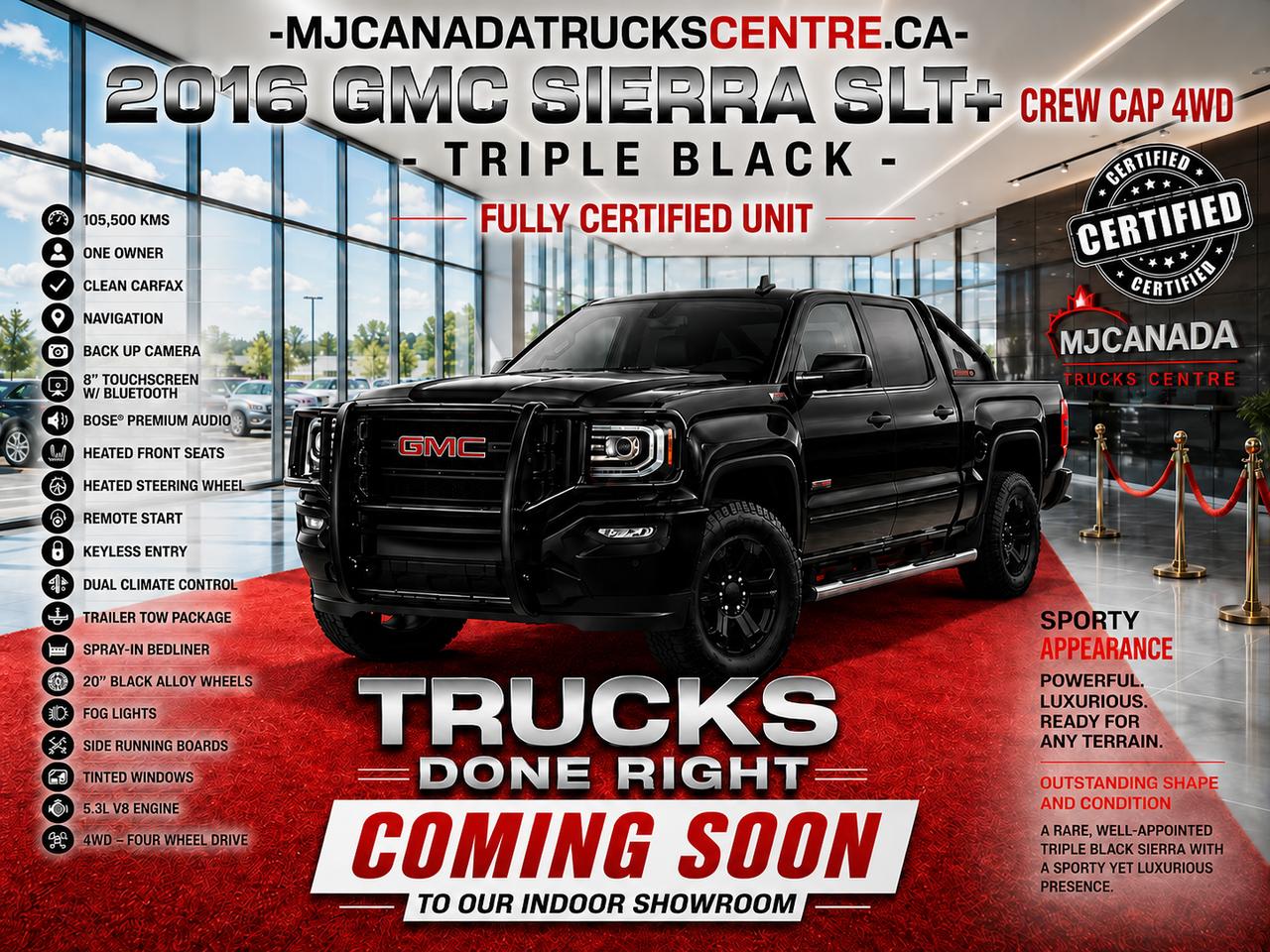2016 GMC Sierra 1500 SLT Crew Cab 4WD