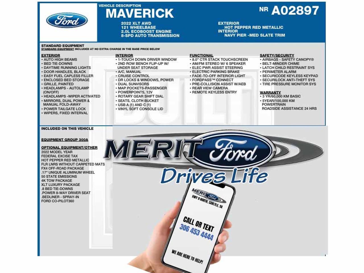 2022 Ford Maverick XLT 2.0L ECOBOOST 300A+ Photo1