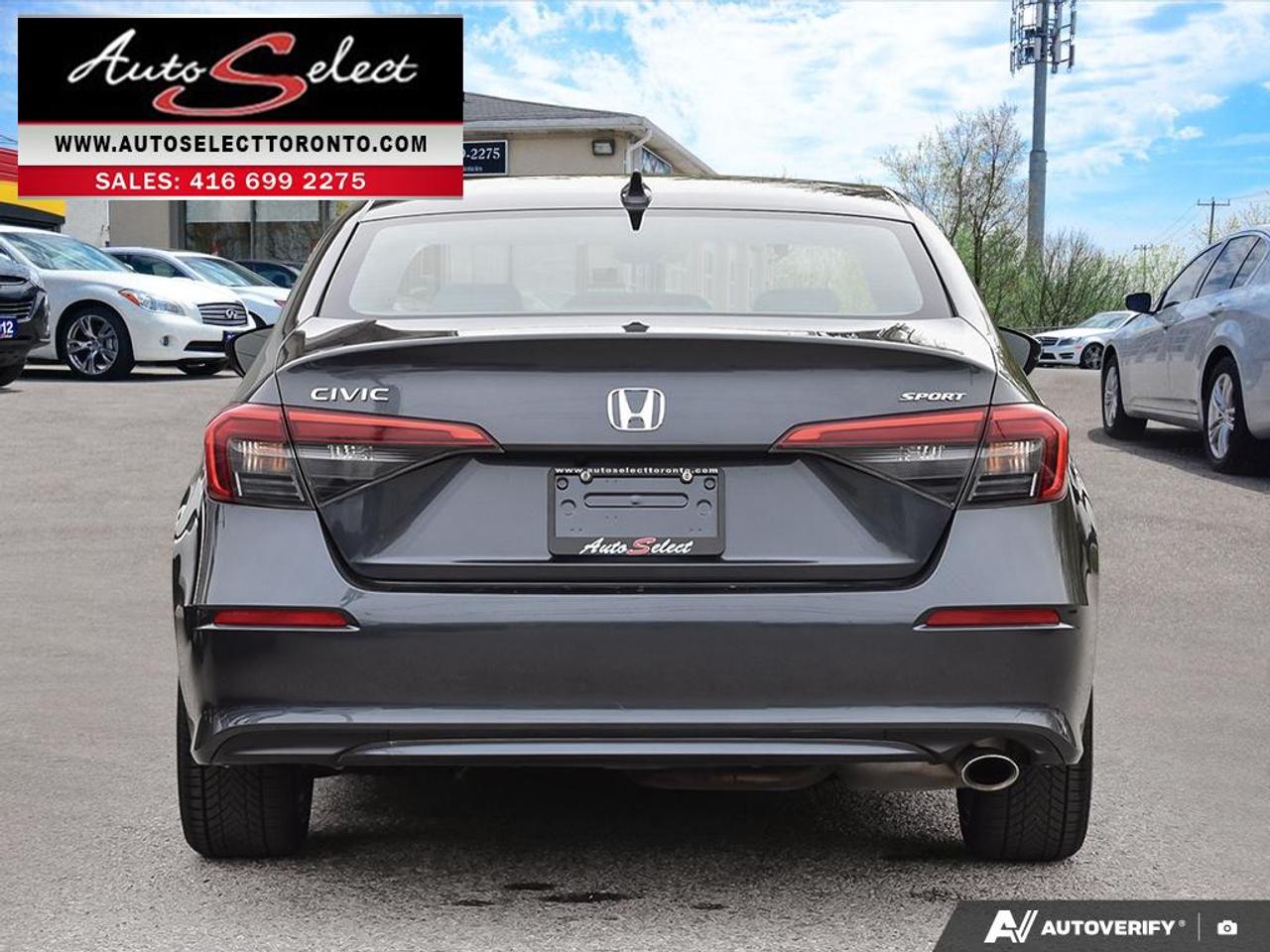 2023 Honda Civic Sport Sunroof - Apple Carplay - Clean Carfax Photo4