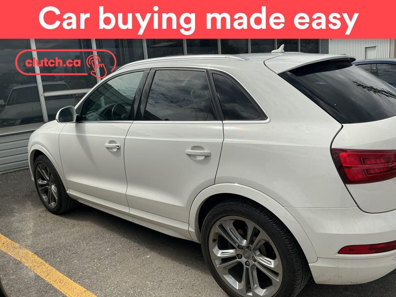 1 OWNER / Electric Parking Brake, Brake Assist, Power Tailgate/Hatch and more!<br> <br>Clutch is the largest online used car retailer in Canada, delivering a seamless, hassle-free car-buying experience to drivers everywhere. Shop thousands of used cars online, get the right one delivered to your door, and enjoy peace of mind with our 10-Day Money-Back Guarantee. How sweet is that? To learn more, visit clutch.ca.<br> <br>The top features for this car include:<br> <br>Auto Stop/Start<br>Electric Parking Brake<br>Brake Assist<br>Power Tailgate/Hatch<br>Auto Dimming Rearview Mirror<br>Front Heated Seats<br>Power Lumbar Support<br>Folding Rear Seats<br>Climate Control<br>Dual Zone Front Climate Control<br>Rear Climate Vents<br>Speed-Sensitive Volume<br>Bluetooth Music<br>Cruise Control<br>12V Outlet<br>Hands Free Device Connectivity<br>USB Input<br>Keyless Entry<br>Push Button Start<br>Passive Keyless Entry<br>One-Touch Windows<br>Rain Sensing Wipers<br>Rear Window Defroster<br>Panoramic Sunroof<br>Hill Assistance<br>Rear View Camera<br>Parking Sensors<br>Rear Parking Sensors<br>Power Driver Seat<br>Power Passenger Seat<br>Ambient Lighting<br> <br>Seamless home delivery - Delivery to your door in a matter of days. Available on select packages.<br> <br>Try it out for 10 days - If you do not like it, we will take it back. <br> <br>Quality assured - All cars go through our rigorous 210-point inspection and reconditioning process.<br> <br>Peace of mind - Warranty and protection plans available.<br> <br>Haggle-free - No haggling or hard sells.<br> <br>100% Transparency - Full inspection reports on every car, including high-res photography and a free Carfax report.<br> <br>Listed price is for cash purchase only and does not include taxes, Shipping Fees (if applicable), Delivery Fees (if applicable), government licensing fees.<br> <br>Previous Provincial Registrations:<br>Ontario<br> <br>Stock # 102430