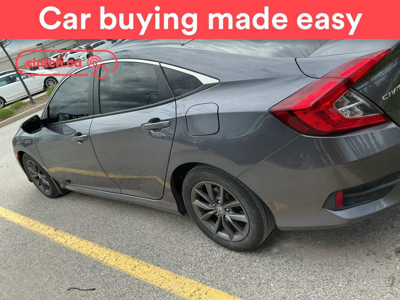 NO ACCIDENTS / CLEAN CARFAX / 1 OWNER / Brake Assist, Front Heated Seats, Climate Control and more!<br> <br>Clutch is the largest online used car retailer in Canada, delivering a seamless, hassle-free car-buying experience to drivers everywhere. Shop thousands of used cars online, get the right one delivered to your door, and enjoy peace of mind with our 10-Day Money-Back Guarantee. How sweet is that? To learn more, visit clutch.ca.<br> <br>The top features for this car include:<br> <br>Electric Parking Brake<br>Brake Assist<br>Front Heated Seats<br>Climate Control<br>Folding Rear Seats<br>Dual Zone Front Climate Control<br>Speed-Sensitive Volume<br>Bluetooth Music<br>Touchscreen Display<br>Cruise Control<br>Adaptive Cruise Control<br>12V Outlet<br>Hands Free Device Connectivity<br>Apple CarPlay<br>Android Auto<br>Keyless Entry<br>Push Button Start<br>Passive Keyless Entry<br>Keyfob Remote Start<br>Lane Departure Warning<br>Active Lane Keep Assistance<br>Forward Collision Mitigation<br>Pedestrian Detection<br>One-Touch Windows<br>Rear Window Defroster<br>Sunroof<br>Hill Assistance<br>Automatic High Beams<br>Rear View Camera<br>Power Driver Seat<br>AM/FM Stereo<br> <br>Seamless home delivery - Delivery to your door in a matter of days. Available on select packages.<br> <br>Try it out for 10 days - If you do not like it, we will take it back. <br> <br>Quality assured - All cars go through our rigorous 210-point inspection and reconditioning process.<br> <br>Peace of mind - Warranty and protection plans available.<br> <br>Haggle-free - No haggling or hard sells.<br> <br>100% Transparency - Full inspection reports on every car, including high-res photography and a free Carfax report.<br> <br>Listed price is for cash purchase only and does not include taxes, Shipping Fees (if applicable), Delivery Fees (if applicable), government licensing fees.<br> <br>Previous Provincial Registrations:<br>Ontario<br> <br>Stock # 102462