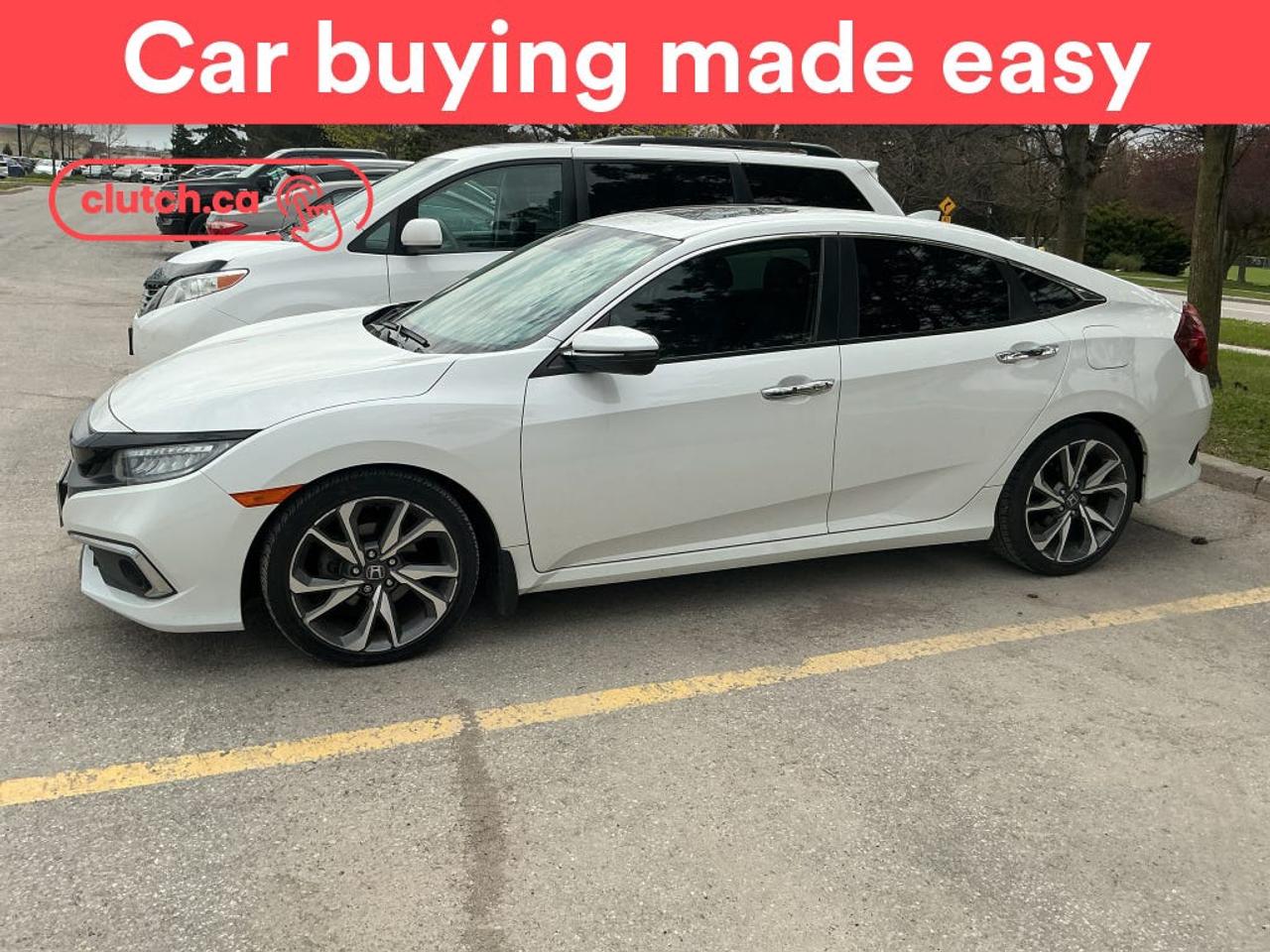 Brake Assist, Auto Dimming Rearview Mirror, Front Heated Seats and more!<br> <br>Clutch is the largest online used car retailer in Canada, delivering a seamless, hassle-free car-buying experience to drivers everywhere. Shop thousands of used cars online, get the right one delivered to your door, and enjoy peace of mind with our 10-Day Money-Back Guarantee. How sweet is that? To learn more, visit clutch.ca.<br> <br>The top features for this car include:<br> <br>Electric Parking Brake<br>Brake Assist<br>Auto Dimming Rearview Mirror<br>Front Heated Seats<br>Rear Heated Seats<br>Folding Rear Seats<br>Climate Control<br>Dual Zone Front Climate Control<br>Premium Sound System<br>Speed-Sensitive Volume<br>Bluetooth Music<br>Touchscreen Display<br>GPS Navigation<br>Cruise Control<br>Adaptive Cruise Control<br>Integrated Garage Door Opener<br>12V Outlet<br>Hands Free Device Connectivity<br>Apple CarPlay<br>Android Auto<br>Wireless Charging<br>USB Input<br>Keyless Entry<br>Push Button Start<br>Passive Keyless Entry<br>Keyfob Remote Start<br>Lane Departure Warning<br>Active Lane Keep Assistance<br>Forward Collision Mitigation<br>Pedestrian Detection<br>Rain Sensing Wipers<br>Rear Window Defroster<br>Sunroof<br>Hill Assistance<br>Automatic High Beams<br>Rear View Camera<br>Power Driver Seat<br>Power Passenger Seat<br> <br>Seamless home delivery - Delivery to your door in a matter of days. Available on select packages.<br> <br>Try it out for 10 days - If you do not like it, we will take it back. <br> <br>Quality assured - All cars go through our rigorous 210-point inspection and reconditioning process.<br> <br>Peace of mind - Warranty and protection plans available.<br> <br>Haggle-free - No haggling or hard sells.<br> <br>100% Transparency - Full inspection reports on every car, including high-res photography and a free Carfax report.<br> <br>Listed price is for cash purchase only and does not include taxes, Shipping Fees (if applicable), Delivery Fees (if applicable), government licensing fees.<br> <br>Previous Provincial Registrations:<br>Ontario<br> <br>Stock # 102945