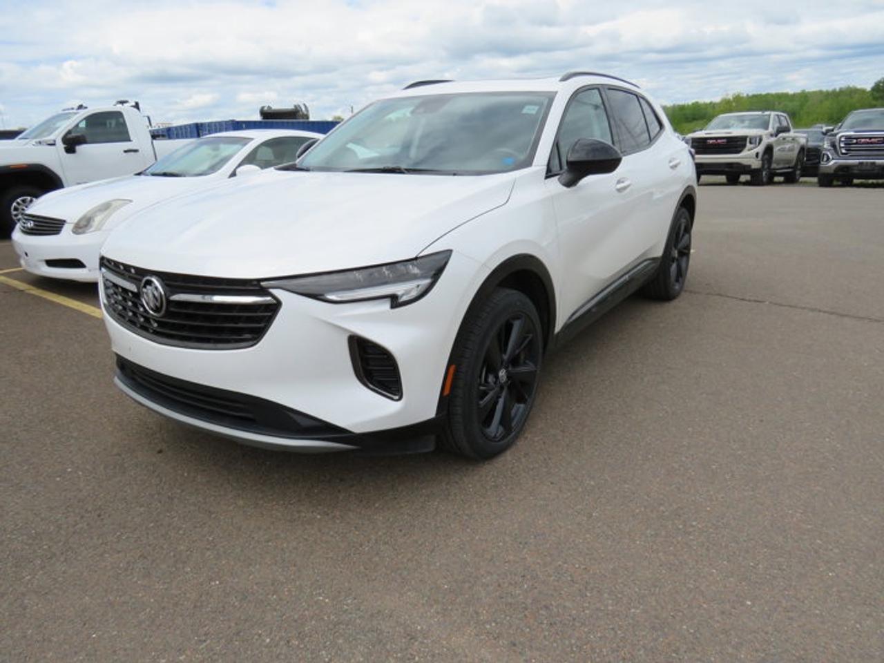 New Price!White Frost 2023 Buick Envision Preferred AWD 9-Speed Automatic 2.0L Turbocharged3 Years of Remote Access, 3.47 Final Drive Axle Ratio, 4-Wheel Disc Brakes, 7 Speakers, ABS brakes, Air Conditioning, Alloy wheels, AM/FM radio: SiriusXM, Auto High-beam Headlights, Auto-dimming door mirrors, Auto-dimming Rear-View mirror, Automatic Emergency Braking, Automatic temperature control, Black Roof Rack Cross Rails, Block heater, Body Colour Door Handles, Brake assist, Bumpers: body-colour, Carpeted Front & Rear Floor Mats, Cloth w/Leatherette Seat Trim, Compass, Delay-off headlights, Driver 8-Way Power Seat Adjuster, Driver door bin, Driver vanity mirror, Dual front impact airbags, Dual front side impact airbags, Electronic Stability Control, Emergency communication system: OnStar and Buick connected services capable, Enhanced Performance 7-Speaker Audio System, Following Distance Indicator, Forward Collision Alert, Four wheel independent suspension, Front anti-roll bar, Front Bin Centre Console USB Ports, Front Bucket Seats, Front dual zone A/C, Front Passenger 6-Way Manual Seat Adjuster, Front Pedestrian Braking, Front reading lights, Fully automatic headlights, Heated door mirrors, Heated steering wheel, Illuminated entry, IntelliBeam Headlamp Control w/Auto High Beam, Knee airbag, Lane Keep Assist w/Lane Departure Warning, Low tire pressure warning, Lower Trim/Wheel Arch Mouldings, Occupant sensing airbag, Outside temperature display, Overhead airbag, Overhead console, Panic alarm, Passenger door bin, Passenger vanity mirror, Power door mirrors, Power driver seat, Power Liftgate, Power Panoramic Tilt-Sliding Moonroof, Power steering, Power windows, Preferred Equipment Group 1SC, Premium audio system: Buick Infotainment System, Radio data system, Radio: Buick Infotainment System AM/FM Stereo, Rear anti-roll bar, Rear Cargo Compartment Cover, Rear reading lights, Rear window defroster, Rear window wiper, Remote keyless entry, Roof rack: rails only, Security system, SiriusXM, Speed control, Split folding rear seat, Spoiler, Sport Alloy Pedals, Sport Touring Package, Steering wheel mounted audio controls, Telescoping steering wheel, Tilt steering wheel, Traction control, Trip computer, USB Charging-Only Ports, Variably intermittent wipers, Wheels: 18 Aluminum w/Light Charcoal Met Finish, Wheels: 20 Aluminum w/Dark Finish, Wireless Apple CarPlay/Wireless Android Auto.At Steele GMC Buick Fredericton, were proud to be your Used Car Mega Center serving drivers all across Atlantic Canada from Fredericton, Oromocto, New Maryland, Woodstock, Saint John, and Moncton in New Brunswick, to Nova Scotia, Prince Edward Island, and Newfoundland. Our inventory features all makes and models of used cars, trucks, SUVs, and vans, giving you the best selection in the region. Whether you need a fuel-efficient sedan, a family SUV, or a rugged pickup, youll find it right here at Steele GMC Buick Fredericton. With our Market Value Pricing, every vehicle is priced based on real-time market conditions, ensuring you get the best possible deal without the hassle of negotiating. We keep pricing transparent and competitive so you can shop with total confidence. No matter your credit situation good, bad, or no credit at all youre approved. Our finance experts work with lenders across Atlantic Canada to find the best terms for your budget, including second-chance financing, newcomer programs, and credit rebuilding solutions. As part of Steele Auto Group, Atlantic Canadas most diversified automotive group with 47 dealerships representing 27 brands, we offer unmatched selection, buying power, and customer support. That means if the vehicle you want isnt on our Fredericton lot, we can source it quickly from our massive dealer network across the Maritimes. When it comes to used vehicles, Steele GMC Buick Fredericton is the destination for drivers all across Atlantic Canada delivering market value