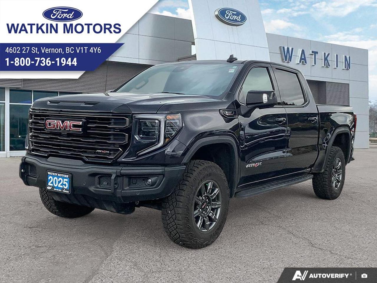 Used 2025 GMC Sierra CREWCAB 1500 4X4 AT4X for sale in Vernon, BC