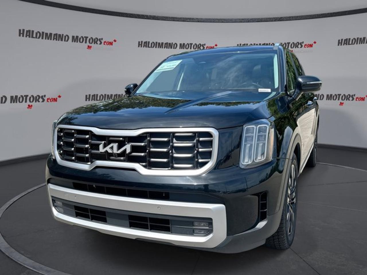 // ACCIDENT FREE!! //<br /><br />This 2023 Kia Telluride SX AWD is a full-size SUV built for busy family life, long highway trips, and daily comfort in every season. Finished in Grey with four doors, automatic transmission, and a 3.8-litre unleaded engine, it delivers smooth power, confident all-wheel drive traction, and a refined driving feel.<br /><br />With 64,000 km on the odometer, this used 2023 Kia Telluride SX AWD offers strong value for drivers who want premium comfort and practical utility in one well-equipped package. It stands out with no accident history, ventilated front seats, a heated steering wheel, navigation, a sunroof, and advanced driver assistance features.<br /><br />FEATURES OF THE Telluride SX AWD | No Accidents | Ventilated Front Seats | Heated Steering<br />   No accident history adds buying confidence<br />   Ventilated front seats improve warm-weather comfort<br />   Heated steering wheel helps on cold mornings<br />   All-wheel drive supports year-round road confidence<br /><br />ADVANCED SAFETY FEATURES<br />   Blind spot monitor helps with lane changes<br />   Lane departure warning adds driving support<br />   Backup camera improves reversing visibility daily<br />   Side and head airbags boost protection<br /><br />PERFORMANCE AND EFFICIENCY<br />   3.8-litre V6 delivers smooth strong acceleration<br />   Eight-speed automatic supports relaxed highway cruising<br />   All-wheel drive enhances traction in Canada<br />   Dual shift mode adds driver control<br /><br />COMFORT AND CONVENIENCE<br />   Ventilated front seats keep summer drives cooler<br />   Heated front seats add winter comfort<br />   Heated steering wheel feels great in winter<br />   Dual-zone climate control keeps cabin balanced<br /><br />TECHNONOLGY AND CONNECTIVITY<br />   Navigation system helps guide every trip<br />   Apple CarPlay connects your favourite apps<br />   Android Auto adds easy smartphone integration<br />   Bluetooth integration supports hands-free communication<br /><br />CARGO SPACE<br />   Power liftgate makes loading easier daily<br />   Rear trunk access improves cargo convenience<br />   Four-door layout helps passenger and cargo entry<br />   Trailer hitch adds extra hauling flexibility<br /><br />AWARDS & RECOGNITIONS<br />   Top Safety Pick, Insurance Institute for Highway Safety, 2023<br />   Best Family Cars, Parents magazine, 2023<br />   Best Buy Award, The Car Guide, 2023<br /><br />WHAT OTHER OWNERS LIKE<br />   Spacious cabin suits families and road trips<br />   Smooth ride feels calm on highways<br />   Strong V6 power feels confident daily<br />   User-friendly tech is easy to learn<br /><br />Inside, this 2023 Kia Telluride SX AWD is designed to make every drive easier. You get cruise control, power steering, power windows, power seats, memory seats, a driver lumbar support adjustment, automatic climate control, rear climate control, rear air conditioning, and rear audio controls for added passenger comfort.<br /><br />Convenience features help this SUV fit into daily life with ease. Remote starter, push button start, automatic door locks, heated mirrors, electric mirrors, retractable mirrors, an auto-dimming rearview mirror, tinted windows, and a power liftgate all add practical value. The sunroof also brings more light and openness into the cabin.<br /><br />Technology is a major strength in this 2023 Kia Telluride SX AWD. The navigation system, satellite radio, HD Radio, steering wheel audio controls, Apple CarPlay, Android Auto, and Bluetooth integration help keep you informed and connected. The 360-degree camera adds a helpful view around the vehicle in tight spaces.<br /><br />This SUV also delivers a polished exterior presence with LED headlamps, fog lights, a rear spoiler, turn signal mirrors, and performance tires. Stability control, anti-lock braking system, adaptive cruise control, tire pressure monitoring, child safety locks, and multiple airbags support peace of mind on every drive around Cayuga and beyond.<br /><br />This 2023 Kia Telluride SX AWDs VIN is: 5XYP5DGC1PG383359.<br /><br />WHY CHOOSE US? <br /><br />Honest & Transparent Buying Experience: Weve been a trusted name in business since 1984.<br /><br />STRAIGHTFORWARD PRICING:<br />Our Advertised Price Includes:<br />>>Safety Certification (No separate fee!)<br />>>30-Day 100% Mechanical Warranty<br />>>FREE Carfax History Report.<br />>>No upcharge for paying cash.<br />(Prices Exclude HST and Licensing Fees only.)<br /><br />>>Browse 300+ vehicles all in ONE LOCATION<br /><br />EASY FINANCING: Great rates & open loans<br /><br />WE BUY CARS: Get Top Dollar for your trade-in, or sell us your vehicle for CASH! Even if you dont buy from us!<br /><br />STOP BY TODAY<br />Treat yourself - stop by Haldimand Motors Ltd. located at 42 Talbot St E, Cayuga, ON N0A 1E0 to make this car yours today!<br /><br />https://www.haldimandmotors.com/used/stock-460553.html