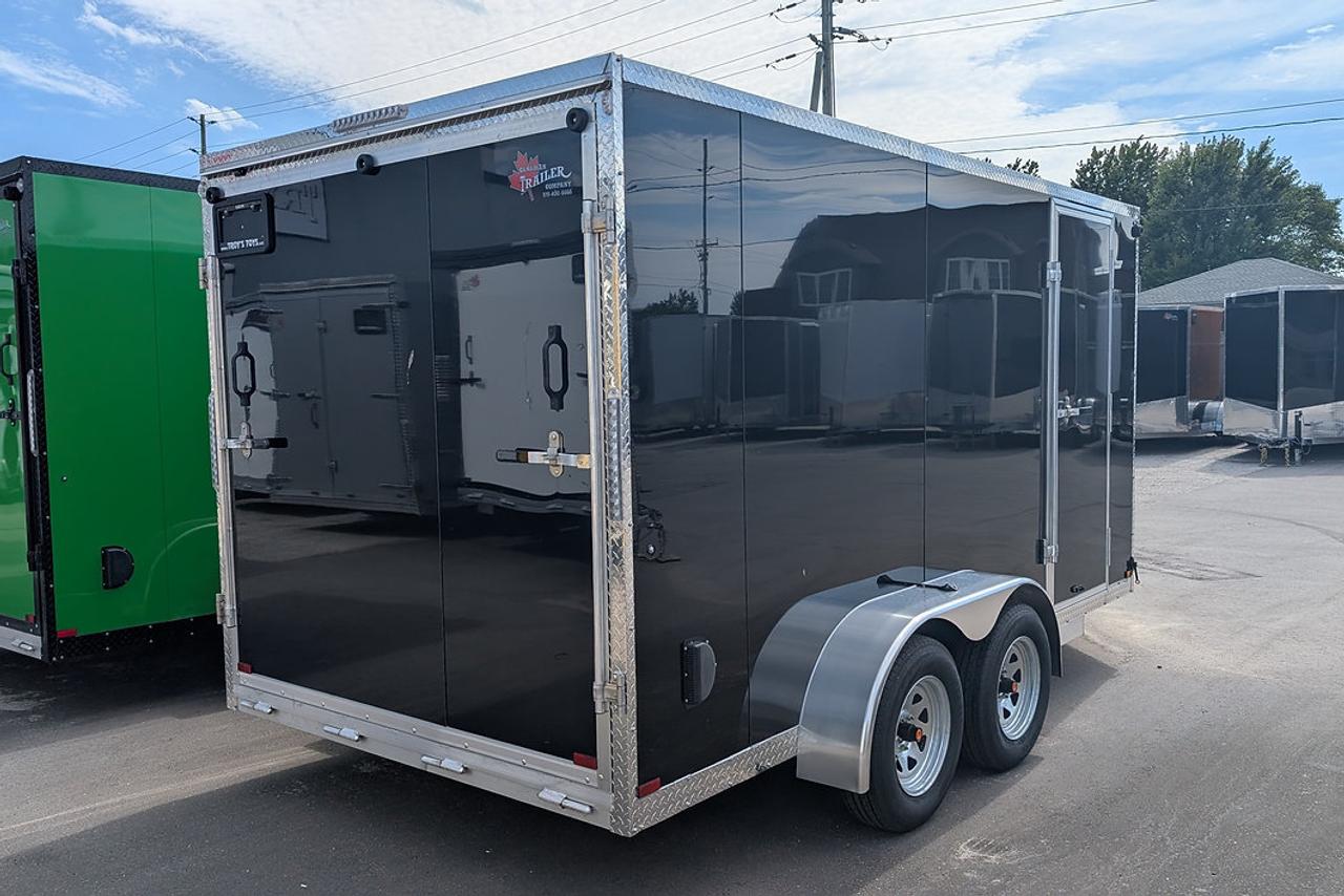 2026 Canadian Trailer Company 7x14 V Nose Cargo Trailer Aluminum Tandem Axle Photo6