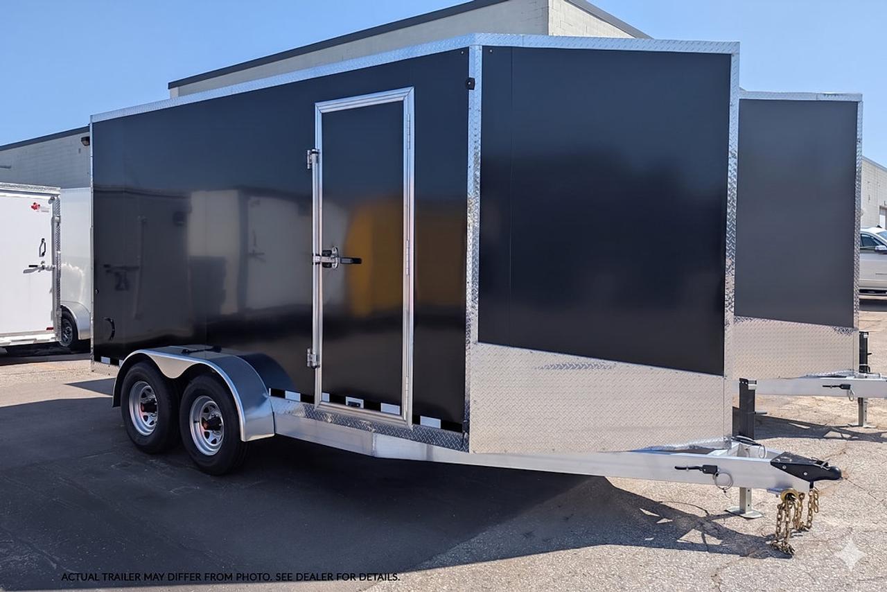 2026 Canadian Trailer Company 7x14 V Nose Cargo Trailer Aluminum Tandem Axle