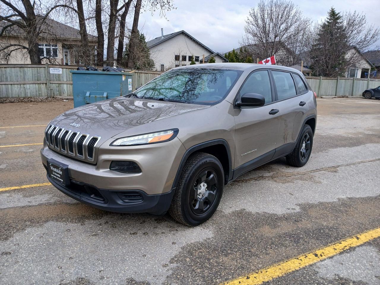 <p>Check out the features on this 2016 Jeep Cherokee Sport , 4 Wheel Drive, Heated seats, Heated steering wheel, Remote starter, <span style=mso-spacerun: yes;>&nbsp;</span>Blue Tooth, Reverse camera, air conditioning, cruise control, <span style=mso-spacerun: yes;>&nbsp;</span>tilt steering, power windows, power door locks, mirrors, rear folding seats.&nbsp; No accident claims, Just serviced and safetied, As part of our full disclosure policy a Carfax report comes with every vehicle.&nbsp; This SUV provides the best of both worlds, Fuel economy & performance., Affordably Priced at only $13,950.. plus taxes. Call today to set up an appointment to view and test drive. Westside Sales Ltd.<span style=mso-spacerun: yes;>&nbsp; </span>1461 Waverley Street 204 488 3793. All vehicles safety certified and serviced, licensed technician on staff . Buy with confidence, We are one of the most established used car dealerships in Winnipeg. Come check us out... theres a reason we have been around since 1985 at the same location.<span style=mso-spacerun: yes;>&nbsp;&nbsp;&nbsp; </span>See our other great deals at WWW.Westsidesales.CA Apply for financing on our website.<span style=mso-spacerun: yes;>&nbsp; </span>Check us out on facebook and instagram @westsidesale<span style=mso-spacerun: yes;>&nbsp;&nbsp; </span>DP#9491</p>