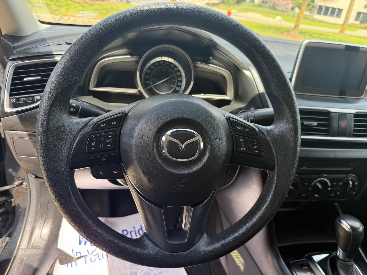 2016 Mazda MAZDA3 BLACK/BLACK,AUTOMATIC,REAR VIEW CAMERA..CERTIFIED! Photo