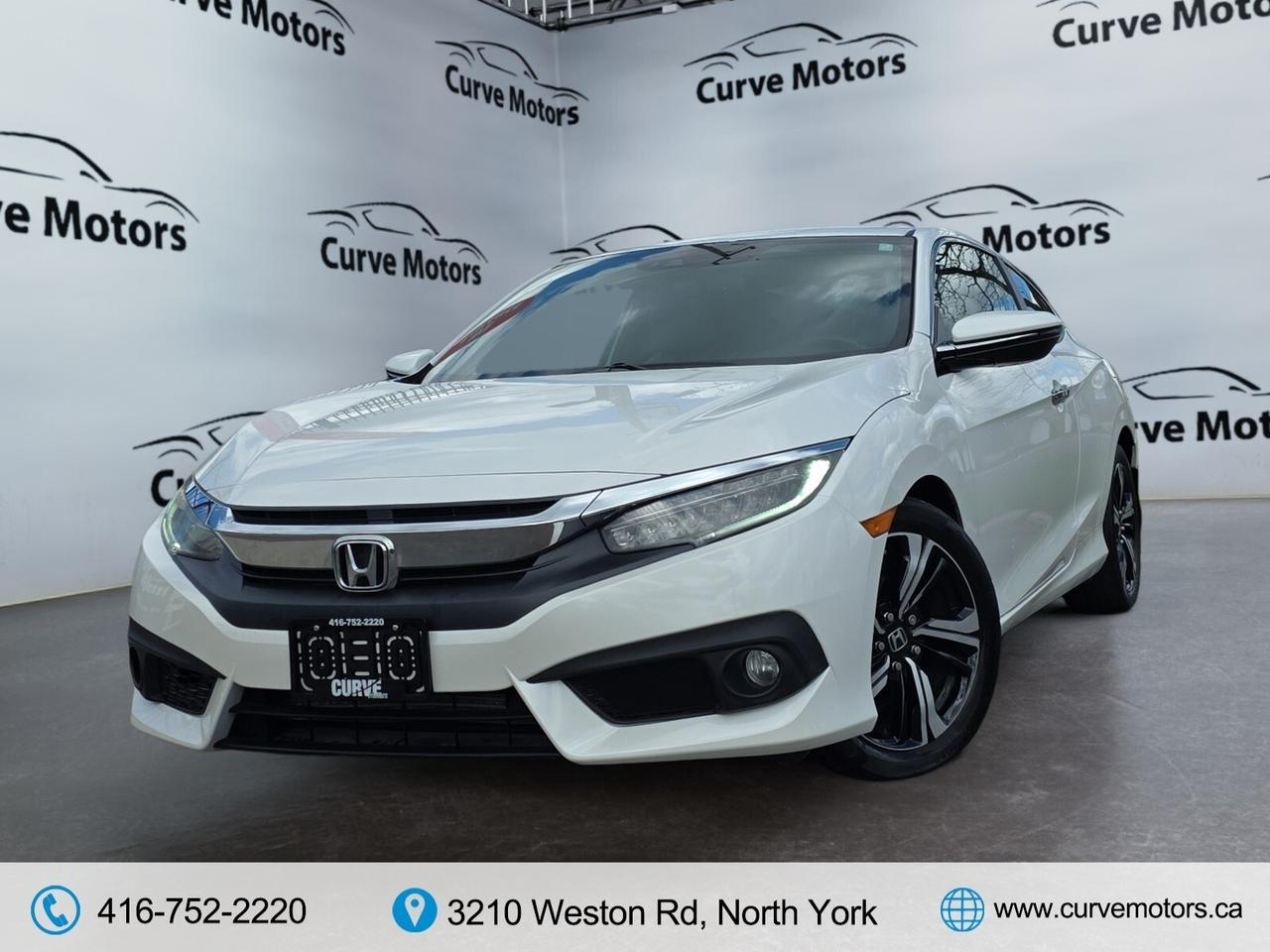 2017 Honda Civic Coupe 2dr Touring * LEATHER / ROOF / CARPLAY / CAMERA / Photo2