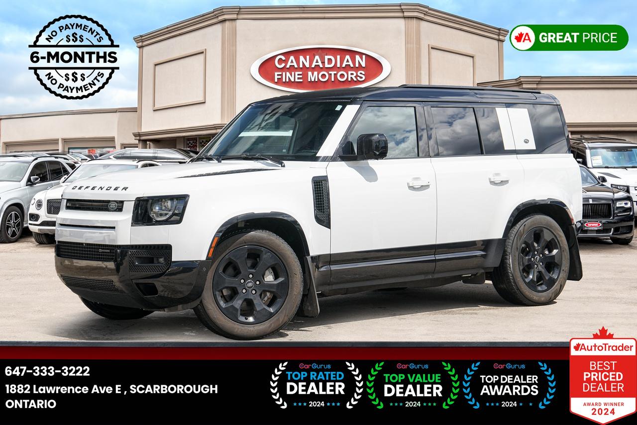 <p>ENJOY 6 MONTHS NO PAYMENT!!<br><br><br>LAND ROVER INSPECTION AVAILABLE UPON REQUEST!!<br>***CARFAX VERIFIED UPON REQUEST***<br><br><br>WHITE OVER BLACK LEATHER INT,<br><br><br>NAVIGATION, PANORAMIC SUNROOF, HEATED SEATS, REAR, AIR CONDITIONING, CRUISE CTRL, CLIMATE CONTROL, TILT WHEEL, BACKUP CAMERA, BLUETOOTH, TRACTION CONTROL, AND MORE!<br><br><br>PRICE EXCLUDES ALL APPLICABLE TAXES AND LICENSING. ALL VEHICLES, UNLESS OTHERWISE SPECIFIED CAN BE CERTIFIED FOR AN ADDITIONAL COST OF $695. OTHERWISE AS PER REGULATIONS THE VEHICLE IS NOT CERTIFIED NOT DRIVABLE.<br><br><br>**PRICE ADVERTISED ONLINE HAS A $1500 FINANCE PURCHASING CREDIT, CASH PRICE MAY DIFFER. PLEASE CONTACT THE DEALER FOR MORE INFORMATION ON CASH PURCHASE. *DO NOT REFER TO CALCULATE MY PAYMENT TAB FOR CASH PURCHASE. **<br><br><br>***FINANCING AVAILABLE**DEFERRAL OPTION AVAILABLE UP TO 6 MONTHS (NO PAYMENTS FOR 6 MONTHS)**INTEREST NOT INCLUDED IN DEFERRAL & EXTRA SUBJECT TO O.A.C</p>