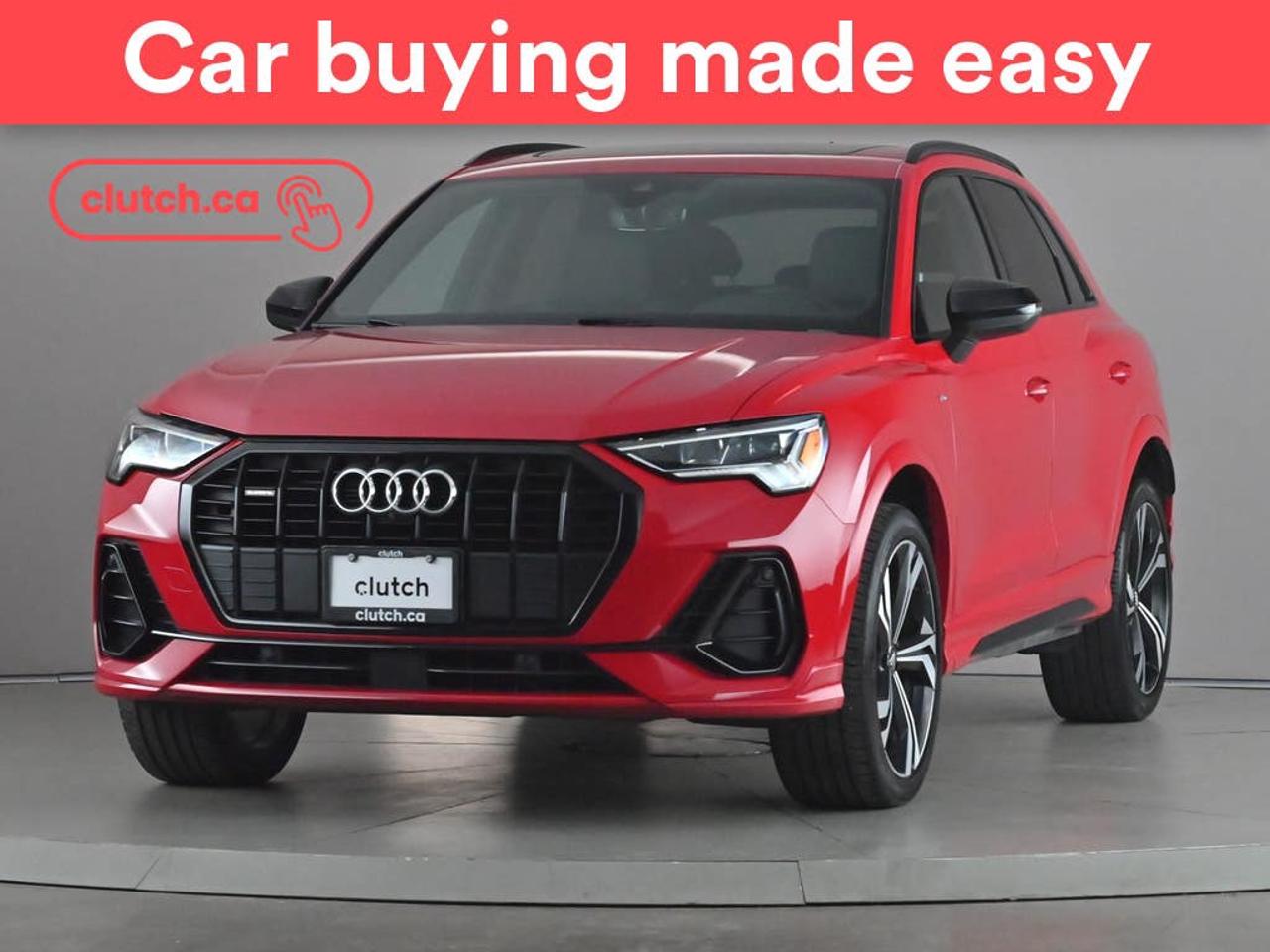 Electric Parking Brake, Brake Assist, Power Tailgate/Hatch and more!<br> <br>Clutch is the largest online used car retailer in Canada, delivering a seamless, hassle-free car-buying experience to drivers everywhere. Shop thousands of used cars online, get the right one delivered to your door, and enjoy peace of mind with our 10-Day Money-Back Guarantee. How sweet is that? To learn more, visit clutch.ca.<br> <br>The top features for this car include:<br> <br>Auto Stop/Start<br>Electric Parking Brake<br>Brake Assist<br>Power Tailgate/Hatch<br>Auto Dimming Rearview Mirror<br>Front Heated Seats<br>Power Lumbar Support<br>Folding Rear Seats<br>Climate Control<br>Dual Zone Front Climate Control<br>Rear Climate Vents<br>Premium Sound System<br>Speed-Sensitive Volume<br>Bluetooth Music<br>Touchscreen Display<br>GPS Navigation<br>Cruise Control<br>Integrated Garage Door Opener<br>12V Outlet<br>Hands Free Device Connectivity<br>Apple CarPlay<br>Android Auto<br>USB Input<br>Keyless Entry<br>Push Button Start<br>Passive Keyless Entry<br>Front View Camera<br>Power Folding Exterior Mirrors<br>Lane Departure Warning<br>Blindspot Sensors<br>Forward Collision Mitigation<br>Rear Collision Warning<br>Rear Collision Mitigation<br>Rear Cross Traffic Alert<br>Traffic Sign Recognition<br>Heated Steering Wheel<br>One-Touch Windows<br>Rain Sensing Wipers<br>Rear Window Defroster<br>Panoramic Sunroof<br>Hill Assistance<br>Rear View Camera<br>Parking Sensors<br>Rear Parking Sensors<br>Power Driver Seat<br>Power Passenger Seat<br>360 Camera<br>Ambient Lighting<br> <br>Seamless home delivery - Delivery to your door in a matter of days. Available on select packages.<br> <br>Try it out for 10 days - If you do not like it, we will take it back. <br> <br>Quality assured - All cars go through our rigorous 210-point inspection and reconditioning process.<br> <br>Peace of mind - Warranty and protection plans available.<br> <br>Haggle-free - No haggling or hard sells.<br> <br>100% Transparency - Full inspection reports on every car, including high-res photography and a free Carfax report.<br> <br>Listed price is for cash purchase only and does not include taxes, Shipping Fees (if applicable), Delivery Fees (if applicable), government licensing fees.<br> <br>Previous Provincial Registrations:<br>Ontario<br> <br>Stock # 103116