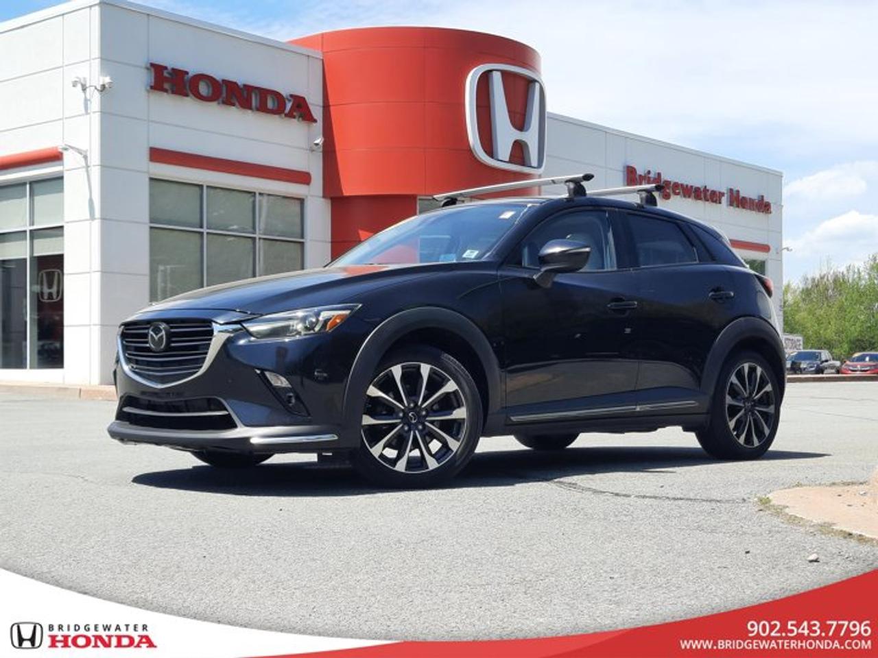Black 2019Mazda CX-3 GT AWD 6-Speed AutomaticFresh MVI-Motor vehicle inspection and current service completed- Oil and filter change- Interior and exterior detailing-Carfaxes vehicle history will be provided-Brakes and tire measurements pass certification standards-Qualifies for several warranty upgrade options-Flexible financing options available-All trade ins are welcomeHelping over 700 customers a year find the right vehicle for them.We are excited to help you with your next vehicle purchase.