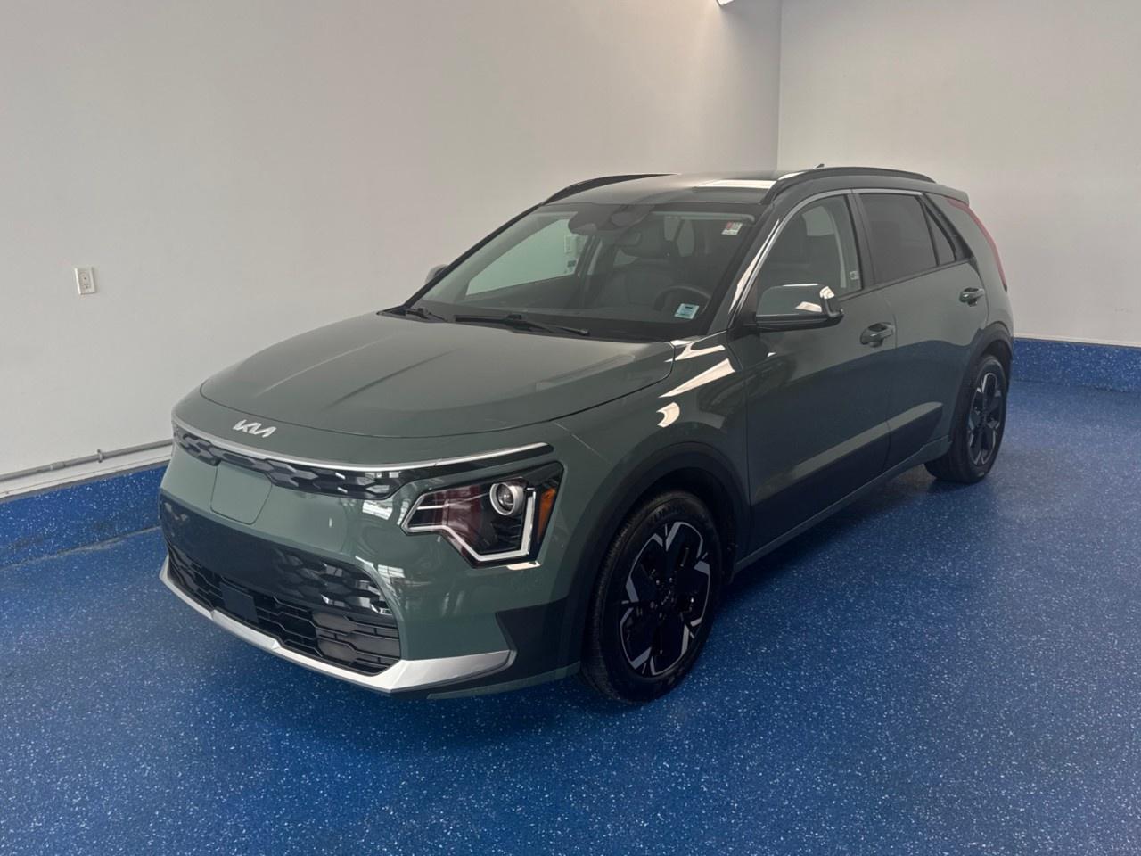 Recent Arrival! 2023 Kia Niro EV Premium + EV Premium + | Save your Gas Money! | Low Kms | Zacks Certified. 1-Speed Automatic FWD Cityscape Green Electric Motor<br /><br /><br />17''' Alloy Wheels, ABS brakes, Air Conditioning, Alloy wheels, AM/FM radio: SiriusXM, Apple CarPlay & Android Auto, Automatic temperature control, Electronic Stability Control, Exterior Parking Camera Rear, Front Bucket Seats, Heated door mirrors, Heated Front Bucket Seats, Heated front seats, Illuminated entry, Low tire pressure warning, Navigation System, Power windows, Radio: AM/FM/SiriusXM Satellite, Rear window defroster, Remote keyless entry, Tilt steering wheel, Traction control, Turn signal indicator mirrors.<br /><br />Certification Program Details: Fresh 2 Yr MVI | 30 day warranty* | 110 point inspection | Full tank of fuel | Krown rustproofed | Flexible financing options | Professionally detailed<br /><br />This vehicle is Zacks Certified! You're approved! We work with you. Together we'll find a solution that makes sense for your individual situation. Please visit us or call 902 843-3900 to learn about our great selection.<br /><br />With 22 lenders available Zack's Auto Sales can offer our customers with the lowest available interest rate. Thank you for taking the time to check out our selection!