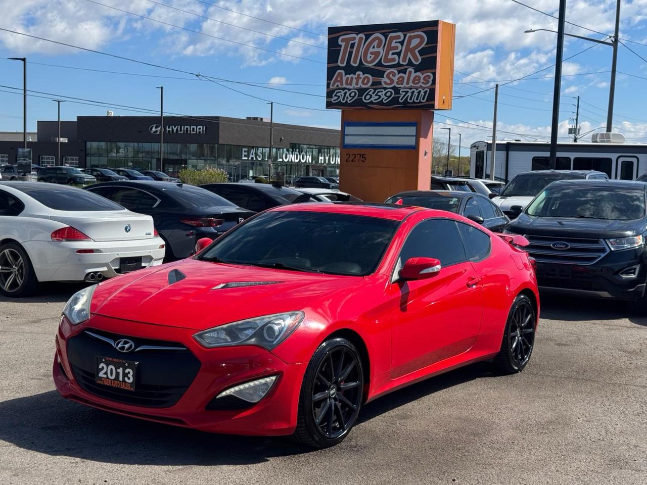 2013 Hyundai Genesis Coupe AS IS, GT, V6, 3.8L, BROWN LEATHER, WHEELS Photo