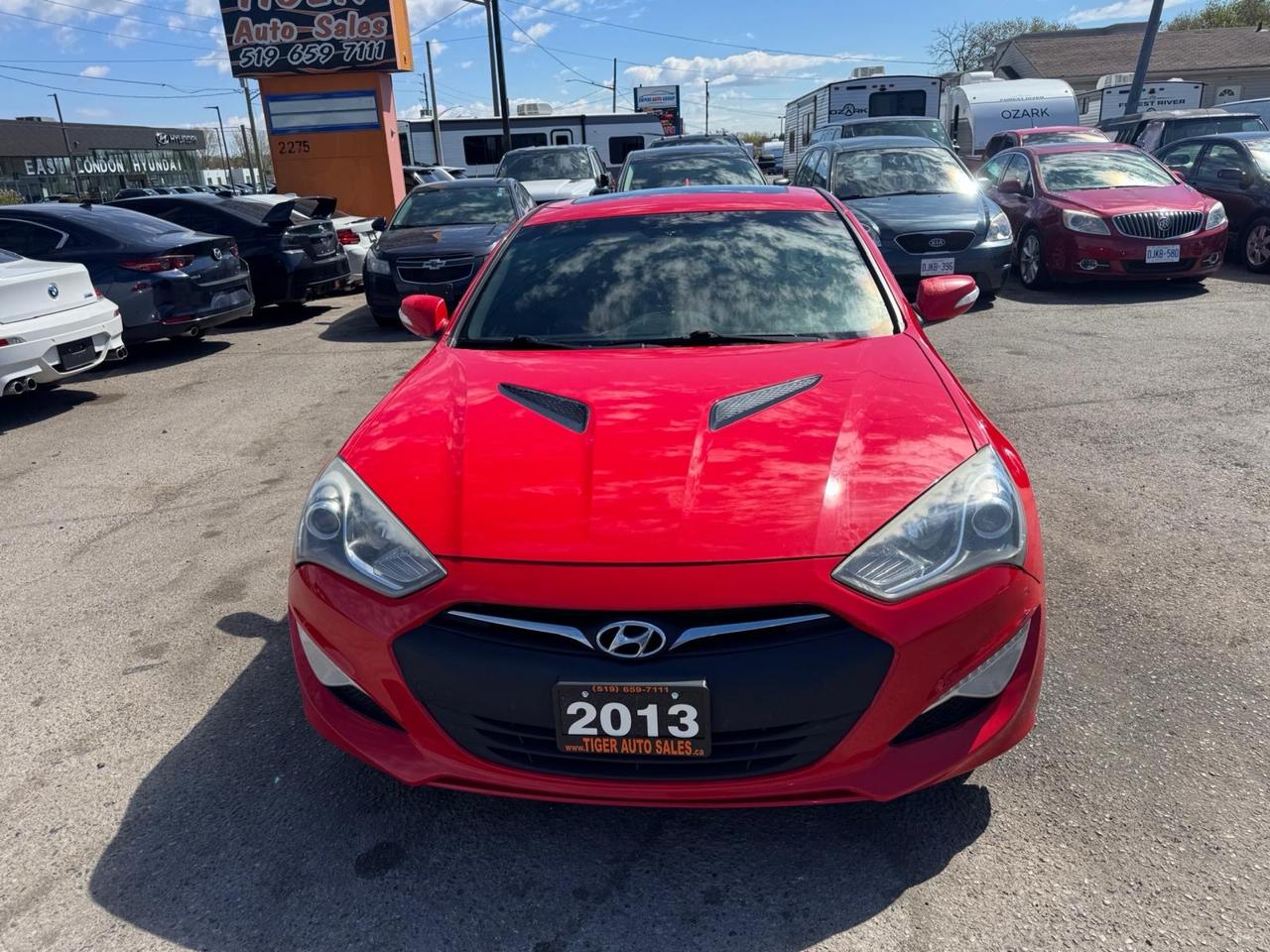 2013 Hyundai Genesis Coupe AS IS, GT, V6, 3.8L, BROWN LEATHER, WHEELS Photo