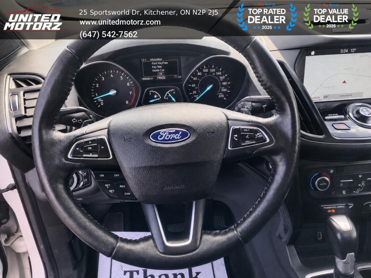 2017 Ford Escape Titanium~SAFETY CERTIFIED~Low Kms~40 Service Recor Photo