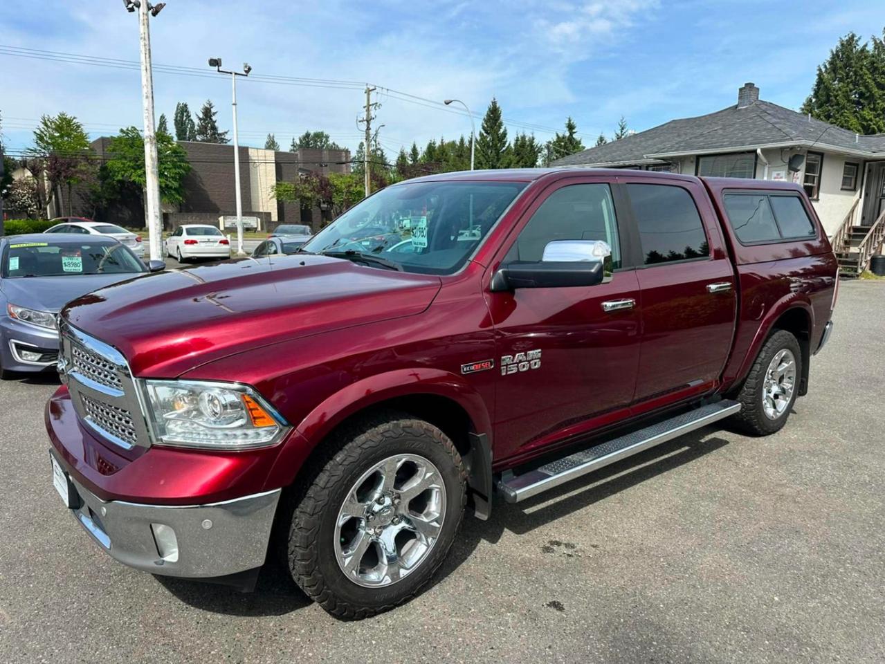 <p> 2016 Ram 1500 Laramie EcoDiesel Crew Cab 4x4 <br>185,762 KM  Fully Loaded  Very Clean Truck!</p><p> EcoDiesel Power & Great Fuel Economy<br> 4x4 Automatic Transmission<br> Navigation & Reverse Camera<br> Heated & Cooled Leather Seats<br> Heated Steering Wheel<br> Power Sunroof & Power Sliding Rear Window<br> Power Windows, Locks, Mirrors & Seats<br> Running Boards & Tow Package<br> Matching Canopy<br> Factory Alloy Wheels<br> 5 Passenger Crew Cab</p><p>This truck is loaded with options and drives amazing! Powerful, comfortable, and ready for work or play. <br>Very, very clean inside & out  message today for more info or a test drive!</p><p>Administration Fee $450</p><p>Dealer# 26220</p><span id=jodit-selection_marker_1778711123995_3390050760784519 data-jodit-selection_marker=start style=line-height: 0; display: none;></span> <p><br></p><p>Excellent, Affordable Lubrico Warranty Options Available on ALL Vehicles!</p><p><span style=background-color: rgba(var(--bs-white-rgb),var(--bs-bg-opacity)); color: var(--bs-body-color); font-family: open-sans, -apple-system, BlinkMacSystemFont, "Segoe UI", Roboto, Oxygen, Ubuntu, Cantarell, "Fira Sans", "Droid Sans", "Helvetica Neue", sans-serif; font-size: var(--bs-body-font-size); font-weight: var(--bs-body-font-weight); text-align: var(--bs-body-text-align);>All Vehicles are Safety Inspected by a 3rd Party Inspection Service.&nbsp;</span><br><br>We speak English, French, German, Punjabi, Hindi and Urdu Language!&nbsp;</p><p><br>We are proud to have sold over 15,000 vehicles to our customers throughout B.C. from this same&nbsp;location in Surrey.<span id=jodit-selection_marker_1747949601815_3502933354387793 data-jodit-selection_marker=start style=line-height: 0; display: none;></span></p><p><br>What Makes Us Different? <br>All of our vehicles have been sent to us from new car dealerships. They are all trade-ins and we are a large remarketing centre for the lower mainland new car dealerships. We do not purchase vehicles at auctions or from private sales. <br> <br>Administration Fee of $450<br> <br>Disclaimer: <br>Vehicle options are inputted from a VIN decoder. As we make our best effort to ensure all details are accurate we can not guarantee the information that is decoded from the VIN. Please verify any options before purchasing the vehicle. <br> <br>B.C. Dealers Trade-In Centre <br>14458 104th Ave. <br>Surrey, BC <br>V3R1L9 <br>DL# 26220</p><p> <br> </p><p>6-0-4-5-8-5-1-8-3-1</p>