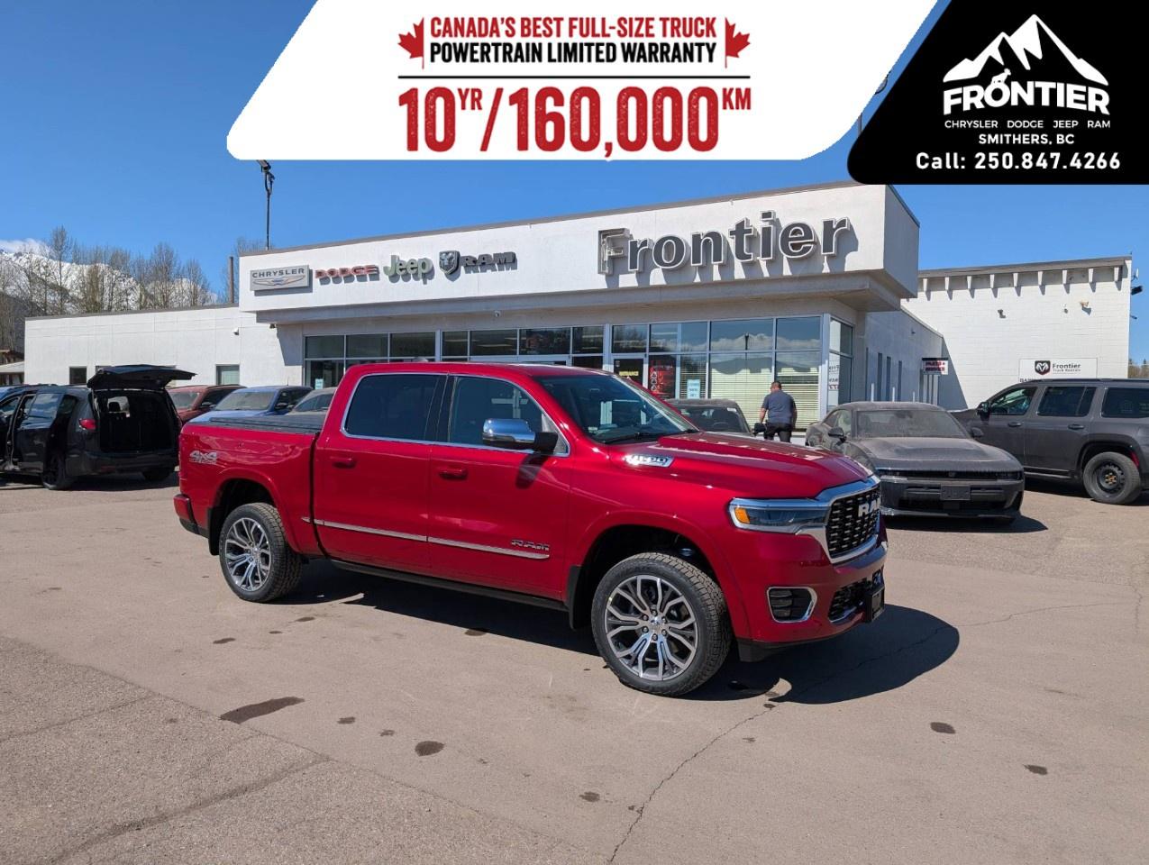<p>The 2026 Ram 1500 Tungsten Crew Cab 4x4 delivers premium luxury, advanced technology, and impressive capability in one exceptionally refined pickup.</p><p>Finished in stunning <strong>Molten Red Pearl</strong> with a premium <strong>Black interior featuring Natura Plus leather seats</strong>, this Ram makes a bold statement inside and out.</p><p>Powered by the high-output <strong>3.0L I-6 Hurricane HO Twin Turbo engine</strong> paired with an <strong>8-speed automatic transmission</strong>, this truck delivers outstanding performance, smooth power delivery, and confident capability.</p><p>This Tungsten comes equipped with the <strong>Bed Utility Group</strong> and <strong>Off-Road Group</strong>, adding features like an <strong>E-Locker rear axle, raised ride height, skid plates, full-size spare tire, off-road decals, and multi-function tailgate</strong> for added versatility on and off the pavement.</p><p>Interior comfort and convenience are enhanced with premium materials, advanced technology, and the upscale refinement expected from the top-of-the-line Tungsten trim.</p><p>Safety and capability features include <strong>Advanced Brake Assist, Electronic Stability Control, Hill Start Assist, Trailer Sway Control, traction control, and advanced multistage front air bags</strong>.</p><p>With bold styling, premium craftsmanship, and serious capability, this 2026 Ram 1500 Tungsten Crew Cab 4x4 is built to handle work, travel, and everything in between.</p><p>Please confirm all vehicle details and features with our sales team and start the buying process today.</p>