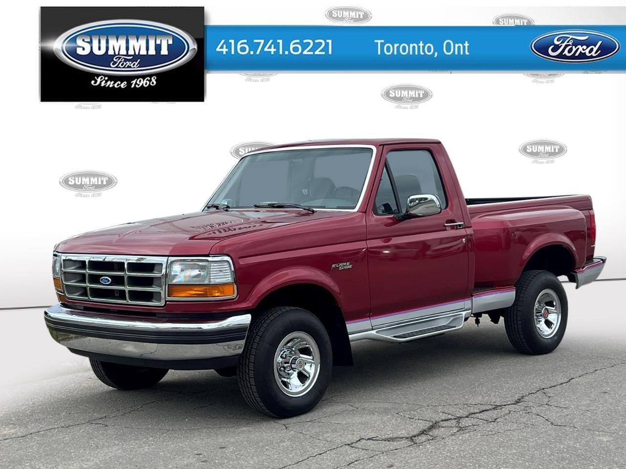 <p>The 1992 Ford F-150 XLT in vibrant red is a robust 4x4 truck designed for those who value power and reliability. With its automatic transmission, this classic pickup promises a dependable driving experience, whether on city streets or off the beaten path.</p> <p>The exterior showcases a bold and timeless design, making it a standout choice for truck enthusiasts. Inside, the comfortable gray interior complements the rugged exterior, offering both style and comfort for long rides.</p> <p>This F-150 XLT is tailored for those who need a versatile and sturdy vehicle, perfect for hauling, towing or just enjoying the drive. The combination of its strong drivetrain and classic design elements creates a truck that is as functional as it is eye-catching.</p> <p>Ideal for adventurous individuals or those who require a robust vehicle for work or play, the 1992 Ford F-150 XLT is ready to meet your needs. Contact Summit Ford today for more information and to arrange a viewing.</p>