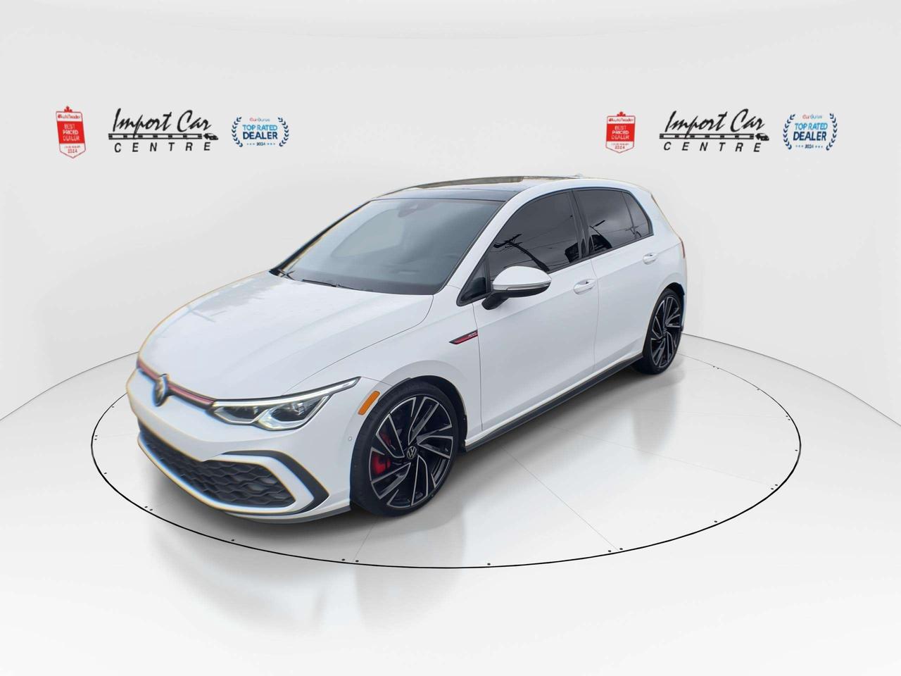 2023 Volkswagen Golf GTI Performance PERFORMANCE, HEADS UP, HARMAN KARDON, NAVI, LEATHER, PANO. ROOF, BLIS, HTD. & VENTED SEATS Photo