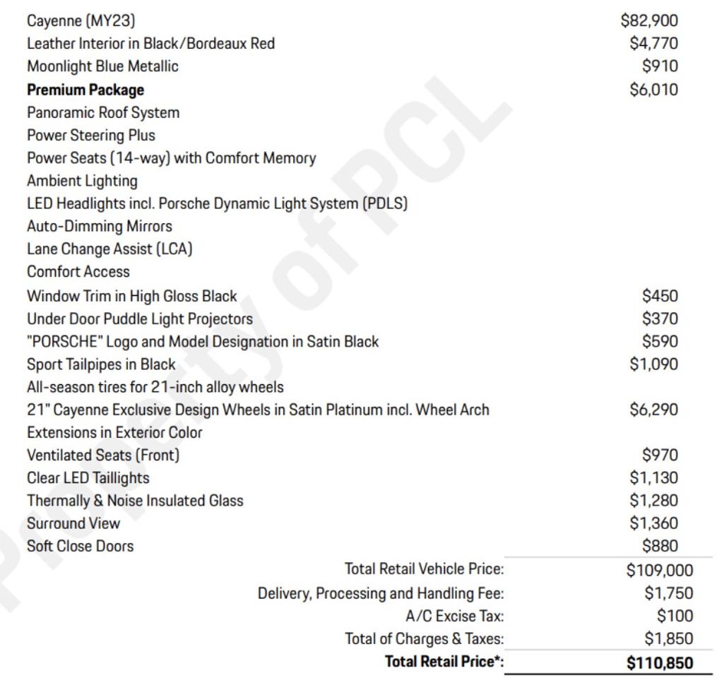 2023 Porsche Cayenne PREMIUM PLUS | PANO | 21 IN Photo