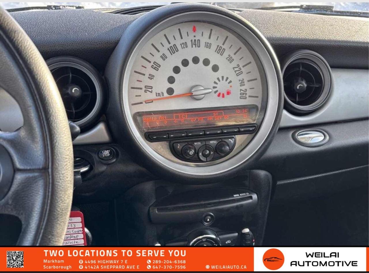 2013 MINI Cooper Hardtop/No Accident/Manual/Low KMs Photo3