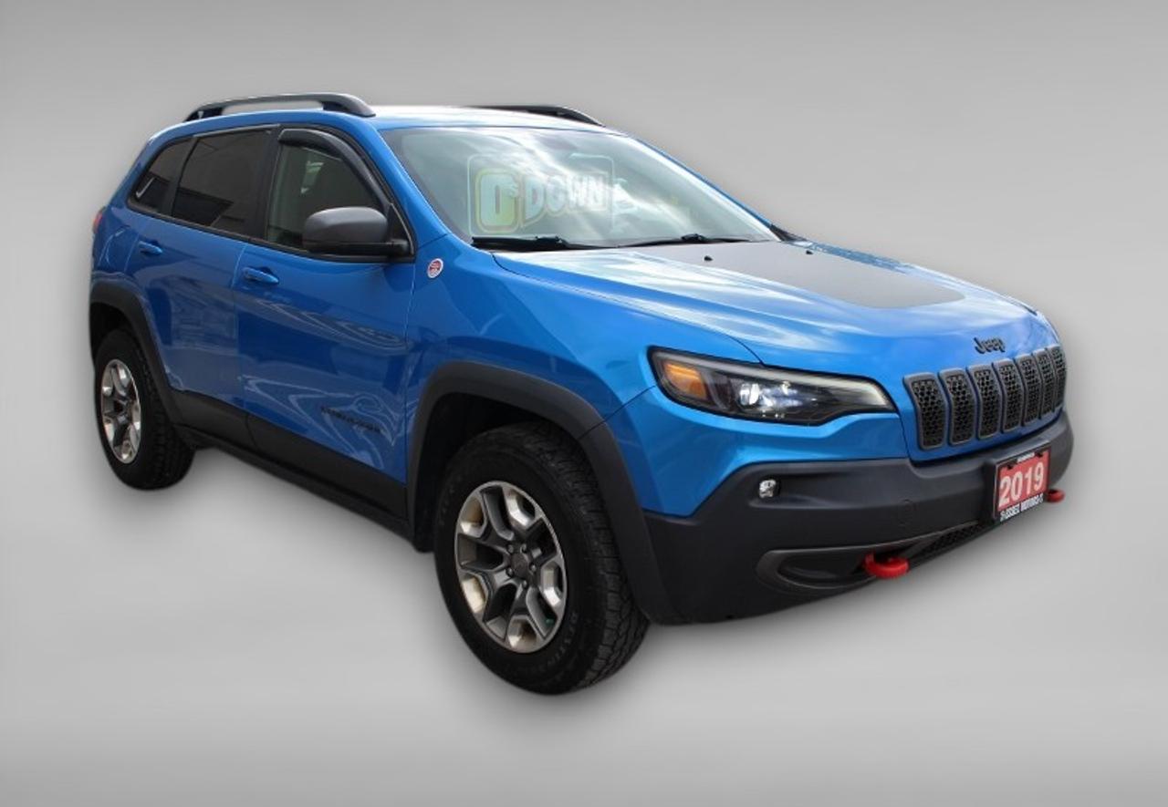 2019 Jeep Cherokee Trailhawk*LowK*4x4*Heated Leather*CarPlay*Rear Cam Photo