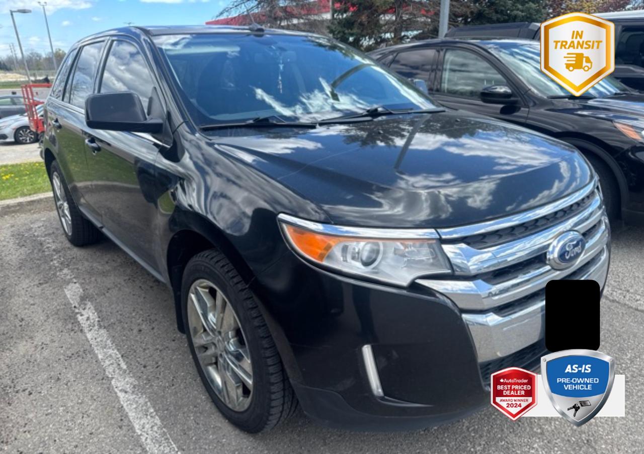<b>OEM OPTIONS: </b>TUXEDO BLACK METALLIC ,  CHARCOAL BLACK LEATHER SEAT TRIM ,  3.5L TI-VCT V6 ENG ,  6-SPEED SELECTSHIFT A/T W/OD ,  P245/50R20 ALL-SEASON BSW TIRES ,  VISION PKG ,  CANADIAN TOURING PKG ,  DRIVER ENTRY PKG ,  LIMITED SERIES<br><br><b>PERFORMANCE & CAPABILITY: </b>Offered as-is, this budget-friendly <b>2011 Ford Edge Limited</b> finished in Tuxedo Black Metallic with a Charcoal Black, Leather Seat Trim interior, creating a sleek, powerful, and unified monochrome look. The classic Sedan body style provides a comfortable ride, good fuel efficiency, and a sleek profile suitable for daily driving. Powered by a responsive <b>3.5L 6cyl</b> engine paired with a smooth <b>6 Speed Automatic</b> and a confident <b>AWD</b> system.<br><br><b>RECENT SERVICE HIGHLIGHTS: </b><br> - Passed required <b>safety inspection</b>.<br> - <b>new wiper blades</b>.<br> - <b>New cabin air filter</b><br> - <b>New engine air filter</b>.<br> - <b>Brake system</b> recently inspected.<br> - <b>wheel alignment</b>.<br><br><b>MODEL REVIEWS: </b>Consistently receives positive remarks for its comfortable ride and spacious two-row seating. The <b>All-Wheel Drive</b> system provides enhanced traction and stability, offering confident handling in all weather conditions.<br>Powered by a smooth and responsive <b>3.5L 6cyl</b>, delivering ample power for merging and passing. This proven <b>6-Speed Automatic</b> transmission is a reliable workhorse, built to manage power and provide smooth shifts under load.<br><br><b>EQUIPMENT: </b><br><b>Safety & Driver Assistance:</b> PANIC ALARM, TRACTION CONTROL, ABS BRAKES, BRAKE ASSIST, DUAL FRONT IMPACT AIRBAGS, DUAL FRONT SIDE IMPACT AIRBAGS<br><b>Comfort & Convenience:</b> POWER PASSENGER SEAT, ILLUMINATED ENTRY, PASSENGER VANITY MIRROR, REMOTE KEYLESS ENTRY, OVERHEAD CONSOLE, POWER WINDOWS<br><b>Technology & Entertainment:</b> TRIP COMPUTER, RADIO DATA SYSTEM, TACHOMETER, COMPASS, CD PLAYER, OUTSIDE TEMPERATURE DISPLAY<br><b>Performance & Capability:</b> FOUR WHEEL INDEPENDENT SUSPENSION, FRONT ANTI-ROLL BAR, REAR ANTI-ROLL BAR, 3.5L TI-VCT V6 ENG<br><b>Exterior & Styling:</b> ALLOY WHEELS, SPOILER, DELAY-OFF HEADLIGHTS, FULLY AUTOMATIC HEADLIGHTS, PERIMETER/APPROACH LIGHTS<br><br>Experience the quality and performance of this <b>Ford Edge</b> firsthand. Visit our dealership!<br><br><p> </p>

<h4>INCOMING USED VEHICLE</h4>

<p><em>This vehicle is an incoming trade-in and will be arriving soon! Contact us to be notified when it arrives.<br>
<br>
<strong>Representative image. </strong>Actual vehicles colour, options, and condition <strong>may differ.</strong></em></p>

<p>BUY WITH COMPLETE CONFIDENCE</p>

<p>
- AutoIQ Exclusive Pre-Owned Program<br>
- Shop online or in-store, any way you want it<br>
- Virtual trade estimate & appraisal<br>
- Virtual credit approval & eSignature
</p>

<p>The AutoIQ Dealership Group came together in 2016 with a mission to deliver an exceptional car-buying experience. With 8 dealerships across Ontario, offering 13 brands and over 1500 vehicles in stock, AutoIQ customers can expect great selection, value, and trust. Buying a new vehicle is a significant purchase, and we want to ensure that you LOVE it! Whether you are purchasing a new or quality pre-owned vehicle from us, we offer attractive financing rates and flexible terms, regardless of your credit.</p>

<p>SPECIAL NOTE: This vehicle is reserved for AutoIQs retail customers only. Please, no dealer calls. Errors and omissions excepted.</p>

<p>*As-traded, specialty or high-performance vehicles are excluded from the 7-Day Money Back Guarantee Program (including, but not limited to Ford Shelby, Ford mustang GT, Ford Raptor, Chevrolet Corvette, Camaro 2SS, Camaro ZL1, V-Series Cadillac, Dodge/Jeep SRT, Hyundai N Line, all electric models)</p>