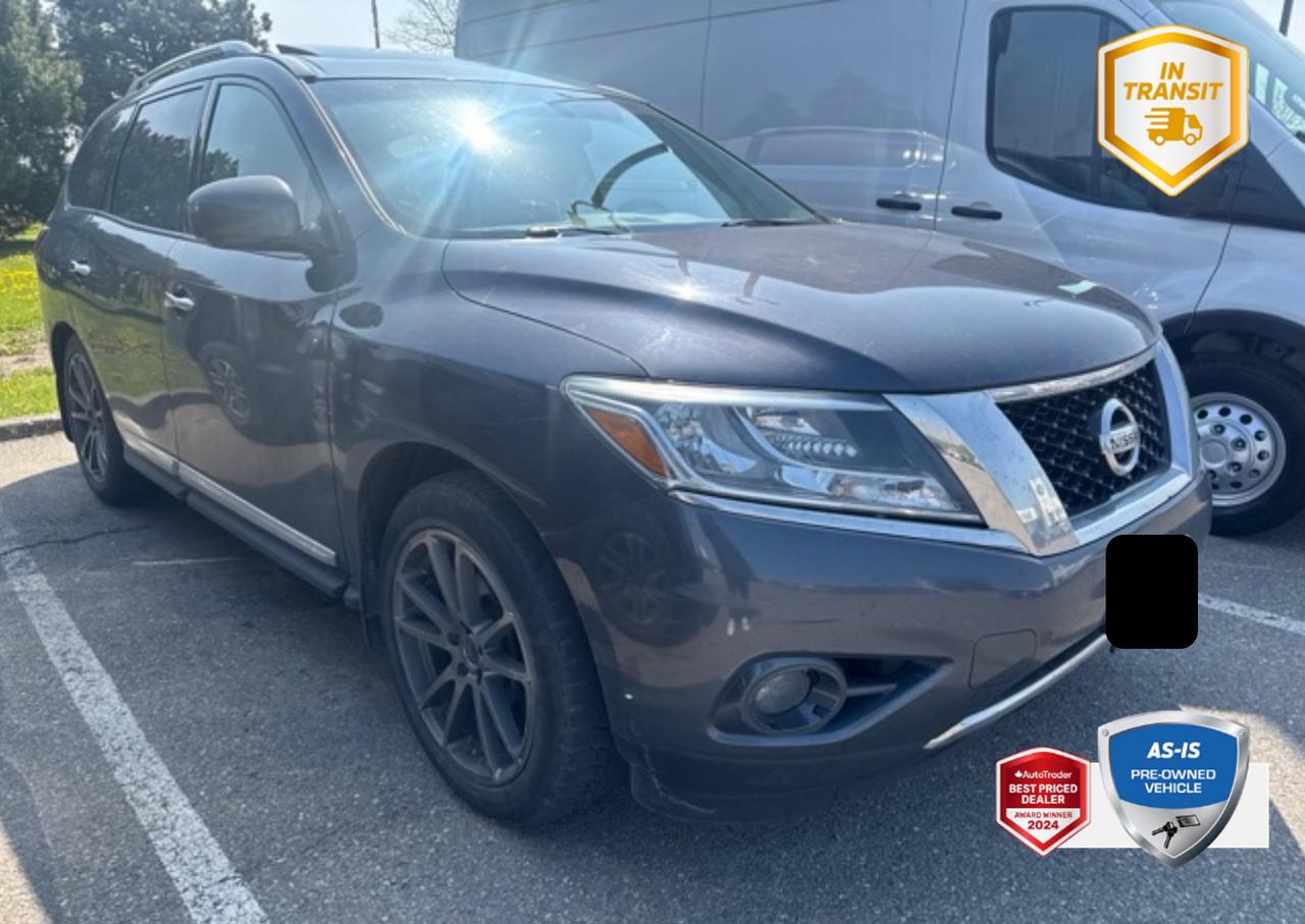 Used 2014 Nissan Pathfinder Platinum ARCTIC BLUE METALLIC | CHARCOAL LEATHER SEAT TRIM for sale in Oakville, ON