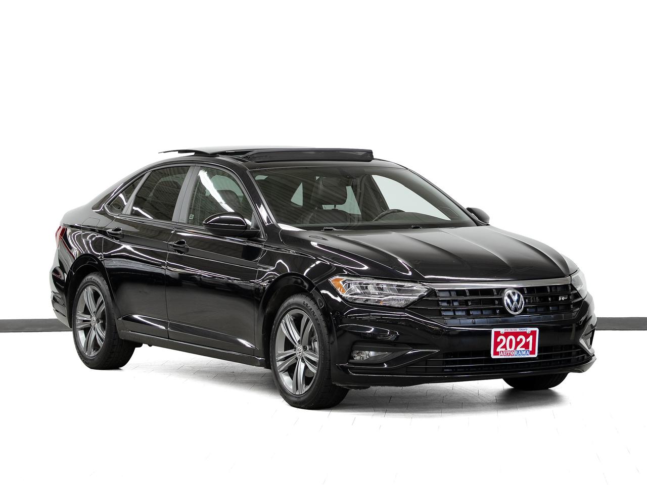 <div style=margin-bottom: 15px;><p data-path-to-node=1>Cash Price: $20,450 Finance Price: $18,450</p></div><div style=margin-bottom: 15px;><p data-path-to-node=2>Clean CarFax. 17-inch Viper alloy wheels | R-Line exterior styling and grille | Power sunroof | Premium leatherette seating surfaces | 6-way manually adjustable drivers seat | Heated front and rear seats | R-Line heated leather-wrapped sport steering wheel | 8-inch touchscreen display | Wireless Apple CarPlay & Android Auto compatibility | Blind Spot Monitor with Rear Traffic Alert | Customizable interior ambient lighting | Automatic climate control | KESSY keyless access with push-button start | Remote engine start | Backup camera | Bluetooth connectivity. 1.4L Turbocharged 4-cylinder engine (147HP) with 8-speed automatic transmission. Smooth Eco Comfort. Extended warranty options available. Trades are welcome. Financing for all credit types. Same-day approval. 125-point inspection completed. Detailed from corner to corner. Over 250 high-quality used vehicles available at the lowest prices for you to choose from. All vehicles are indoors. Visit us rain or shine.</p></div><div style=margin-bottom: 15px;>Call us to book a test drive: <a href=tel:4167397262>416-739-7262</a><br>Get pre-approved for your car loan in a minute: <a href=https://www.autorama.ca/financing/>Apply for Used Car Financing</a><br>Visit our showroom: 1205 Finch Ave West, North York, ON M3J 2E8</div><div style=margin-top: 15px; margin-bottom: 15px;>&mdash;&mdash;&mdash;&mdash;&mdash;&mdash;&mdash;&mdash;&mdash;&mdash;&mdash;&mdash;&mdash;&mdash;&mdash;&mdash;&mdash;&mdash;&mdash;&mdash;&mdash;&mdash;&mdash;&mdash;&mdash;&mdash;&mdash;&mdash;</div><h3 style=margin-bottom: 5px; margin-top: 0;>Pricing&nbsp;</h3><div style=margin-bottom: 15px;>Best Priced Dealer Award Winner for consecutive years. No admin or hidden fees. Prices exclude HST and licensing. Although every effort is made to ensure accuracy, Autorama is not responsible for typographical errors, omissions, or changes. Please verify all details in person. <span style=text-decoration: underline;>All vehicles can be Certified for an additional $999</span>. If not Certified, as per OMVIC Regulations, the vehicle is deemed to be not drivable and not Certified. Special pricing is not available to commercial, dealer, or exporting purchasers.</div><div style=margin-top: 15px; margin-bottom: 15px;>&mdash;&mdash;&mdash;&mdash;&mdash;&mdash;&mdash;&mdash;&mdash;&mdash;&mdash;&mdash;&mdash;&mdash;&mdash;&mdash;&mdash;&mdash;&mdash;&mdash;&mdash;&mdash;&mdash;&mdash;&mdash;&mdash;&mdash;&mdash;</div><h3 style=margin-bottom: 5px; margin-top: 0;>Financing</h3><div style=margin-bottom: 15px;>We welcome all credit types (no credit, new to the country, bankruptcy, consumer proposal, collections, and others). We offer $0 down and no payment for up to 6 months on approved credits. Want to get started now? Apply for a <a href=https://www.autorama.ca/financing/?utm_source=vdpdesc&utm_medium=vdpdesc>car loan online</a>. Same-day auto finance approvals and same-day delivery are available for qualified customers.</div><div style=margin-top: 15px; margin-bottom: 15px;>&mdash;&mdash;&mdash;&mdash;&mdash;&mdash;&mdash;&mdash;&mdash;&mdash;&mdash;&mdash;&mdash;&mdash;&mdash;&mdash;&mdash;&mdash;&mdash;&mdash;&mdash;&mdash;&mdash;&mdash;&mdash;&mdash;&mdash;</div><h3 style=margin-bottom: 5px; margin-top: 0;>Vehicle Review</h3><div style=margin-bottom: 15px;><p data-path-to-node=12>The 2021 Volkswagen Jetta Highline R-Line offers a perfect combination of premium German engineering, fuel efficiency, and sporty styling. Upgraded with the highly sought-after R-Line package, this compact sedan stands out on the streets of the GTA with its aggressive exterior design, R-Line grille, and 17-inch Viper alloy wheels. Inside the surprisingly spacious and refined cabin, youre treated to a power sunroof, premium leatherette seating, and customizable ambient lighting. Designed for ultimate comfort during cold Ontario winters, it features heated front and rear seats along with an R-Line heated leather-wrapped sport steering wheel. Staying connected is effortless with the 8-inch touchscreen that boasts wireless Apple CarPlay and Android Auto integration. Powered by an incredibly efficient 1.4L turbocharged engine paired with a smooth 8-speed automatic transmission, and equipped with a standard Blind Spot Monitor, the Jetta Highline R-Line is a smart, safe, and sophisticated choice for your daily commute. We have a wide selection of used <a href=https://www.autorama.ca/vehicles?dsp_model=8 target=_blank rel=noopener>Volkswagen Jetta</a> to help you choose.</p></div><div style=margin-top: 15px; margin-bottom: 15px;>&mdash;&mdash;&mdash;&mdash;&mdash;&mdash;&mdash;&mdash;&mdash;&mdash;&mdash;&mdash;&mdash;&mdash;&mdash;&mdash;&mdash;&mdash;&mdash;&mdash;&mdash;&mdash;&mdash;&mdash;&mdash;&mdash;&mdash;&mdash;</div><h3 style=margin-bottom: 5px; margin-top: 0;>Warranty</h3><div style=margin-bottom: 15px;>This vehicle qualifies for an extended warranty with a variety of terms and coverage options. Ask us anytime, we&rsquo;ll help you choose the plan that&rsquo;s right for you.</div><div style=margin-top: 15px; margin-bottom: 15px;>&mdash;&mdash;&mdash;&mdash;&mdash;&mdash;&mdash;&mdash;&mdash;&mdash;&mdash;&mdash;&mdash;&mdash;&mdash;&mdash;&mdash;&mdash;&mdash;&mdash;&mdash;&mdash;&mdash;&mdash;&mdash;&mdash;&mdash;&mdash;</div><h3 style=margin-bottom: 5px; margin-top: 0;>Trade-In / Appraisal</h3><div style=margin-bottom: 15px;>Have a vehicle to trade? We pay top dollar for trades, any vehicle, any condition. Bring your trade for a free appraisal when you visit us or you can apply for</div><div style=margin-top: 15px; margin-bottom: 15px;>&mdash;&mdash;&mdash;&mdash;&mdash; &mdash;&mdash;&mdash;&mdash;&mdash;&mdash;&mdash;&mdash;&mdash;&mdash;&mdash;&mdash;&mdash;&mdash;&mdash;&mdash;&mdash;&mdash;&mdash;&mdash;&mdash;&mdash;&mdash;</div><h3 style=margin-bottom: 5px; margin-top: 0;>Visit / Showroom Info</h3><div style=margin-bottom: 15px;>Visit our indoor showroom (rain or shine) at:<br>Autorama 1205 Finch Ave West, North York, ON M3J 2E8<br>Call us at <a href=tel:4167397262>416-739-7262</a> to book a test drive or ask questions.</div><div style=margin-top: 15px; margin-bottom: 15px;>&mdash;&mdash;&mdash;&mdash;&mdash;&mdash;&mdash;&mdash;&mdash;&mdash;&mdash;&mdash;&mdash;&mdash;&mdash;&mdash;&mdash;&mdash;&mdash;&mdash;&mdash;&mdash;&mdash;&mdash;&mdash;&mdash;&mdash;&mdash;</div><h3 style=margin-bottom: 5px; margin-top: 0;>Who we are</h3><div style=margin-bottom: 15px;>Autorama is Toronto&rsquo;s trusted, award-winning <a href=https://www.autorama.ca/?utm_source=vdpdesc&utm_medium=vdpdesc>used car dealership</a>, offering over 250 hand-picked vehicles at the lowest prices. We&rsquo;re committed to exceptional service and have proudly served Toronto, Mississauga, Brampton, and the GTA for over 25 years &mdash; and with our full indoor showroom, you can visit us rain or shine.</div><div style=margin-top: 15px; margin-bottom: 15px;>&mdash;&mdash;&mdash;&mdash;&mdash;&mdash;&mdash;&mdash;&mdash;&mdash;&mdash;&mdash;&mdash;&mdash;&mdash;&mdash;&mdash;&mdash;&mdash;&mdash;&mdash;&mdash;&mdash;&mdash;&mdash;&mdash;&mdash;&mdash;</div><h3 style=margin-bottom: 5px; margin-top: 0;>Disclaimers</h3><ul style=margin-top: 0; padding-left: 20px;><li><span data-olk-copy-source=MessageBody>Prices exclude HST and licensing.</span></li></ul><ul style=margin-top: 0; padding-left: 20px;><li data-ogsc= data-olk-copy-source=MessageBody>Prices, rates, and payments are subject to change without notice.</li></ul><ul style=margin-top: 0; padding-left: 20px;><li data-ogsc= data-olk-copy-source=MessageBody>Advertised price includes a $2,000 finance credit. Cash price may differ.</li></ul><ul style=margin-top: 0; padding-left: 20px;><li data-ogsc= data-olk-copy-source=MessageBody>All vehicles come standard with one key. Additional keys may be purchased at the time of sale.</li></ul><ul style=margin-top: 0; padding-left: 20px;><li><span data-olk-copy-source=MessageBody>Although every effort is made to ensure accuracy, Autorama is not responsible for typographical errors, omissions, or changes. Please verify all details with your Sales & Finance Specialist.</span></li></ul>