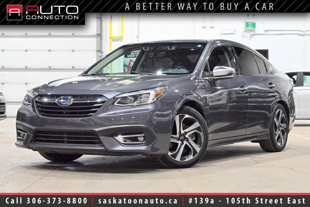 <p><span></span><font color=#000000><span><span>Financing & Warranty Available!</span><span><br></span></span></font><span><br></span><span>Very Low KMs! - SK Vehicle - Excellent Fuel Economy!</span><span><br></span><span><br></span><span>Key Features:</span><span><br></span><span><br>- All-Wheel Drive (AWD)<br>- 7.9L/100km Combined Fuel Economy<br>- Cooled & Heated Front Seats<br>- Heated Rear Seats<br>- Adaptive Cruise Control w/ Lane Centering Assist<br>- Apple CarPlay & Android Auto Compatibility<br>- Navigation<br>- Power Moonroof<br>- 11.6-Inch HD Touchscreen Display<br>- 12-Speaker Harman Kardon Premium Sound System (576W)<br>- Front & Rearview Cameras<br>- Blind-Spot Detection w/ Rear Cross-Traffic Alert<br>- Lane Departure & Sway Warning<br>- Pre-Collision Braking & Throttle Management<br>- Reverse Automatic Braking<br>- Proximity Key w/ Push-Button Start<br>- Windshield Wiper De-Icer<br>- Dual-Zone Automatic Climate Control<br>- SiriusXM Satellite Radio<br>- Power-Adjustable Front Seats<br>- Power-Folding Heated Side Mirrors<br>- LED Steering Responsive Headlights<br>- LED Fog Lights<br>- 18-Inch Aluminum Wheels<br>- 2.5L SUBARU BOXER 4-Cylinder Engine<br><br><b>Exterior Colour:</b> Magnetite Grey Metallic<br><b>Interior Colour:</b> Brown Nappa Leather<br><br><b>Manufacturers Brochure:</b> </span><a href=https://autocatalogarchive.com/wp-content/uploads/2021/09/Subaru-Legacy-2020-CA.pdf target=_blank><span>https://autocatalogarchive.com/wp-content/uploads/2021/09/Subaru-Legacy-2020-CA.pdf</span></a><span><br><br></span><span>Unlock a full year of FREE exclusive VIP benefits with your purchase! Enjoy 20% off labor, 25% off tires, free windshield stone chip repairs, and so much more. Visit saskatoonauto.ca/vip-features for all the details.<br></span><span><br>Honesty Pricing eliminates the haggle hassle by providing you with our lowest possible selling price up front. In fact, it is the lowest price in our market, and we will prove it by disclosing a comprehensive market report of what our competitors are selling similar vehicles for.<br></span><span><br>This vehicle meets our Diamond Certification standard, which begins by selecting only premium quality vehicles and subjecting them to a much more comprehensive inspection process than typical dealerships use. Diamond Certified ensures a clean history, exceptional appearance and problem-free operation.<br></span><span><br>At Saskatoon Auto Connection we sell pre-owned automobiles the way we would like to buy them ourselves. Since 2008, we have been dedicated to providing the highest level of integrity and transparency in our industry, in combination with the highest quality vehicles at the most competitive prices in Saskatchewan. Our friendly staff is ready to positively redefine your expectations of the pre-owned automobile space.</span><span></span></p>