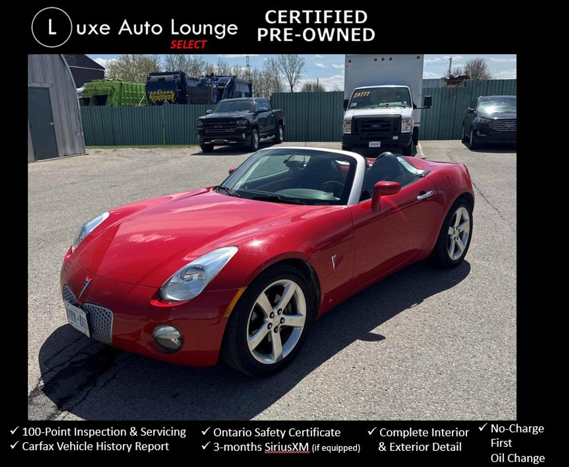 2006 Pontiac Solstice 2DR CONVERTIBLE, LEATHER, POWER GROUP, CD PLAYER!!
