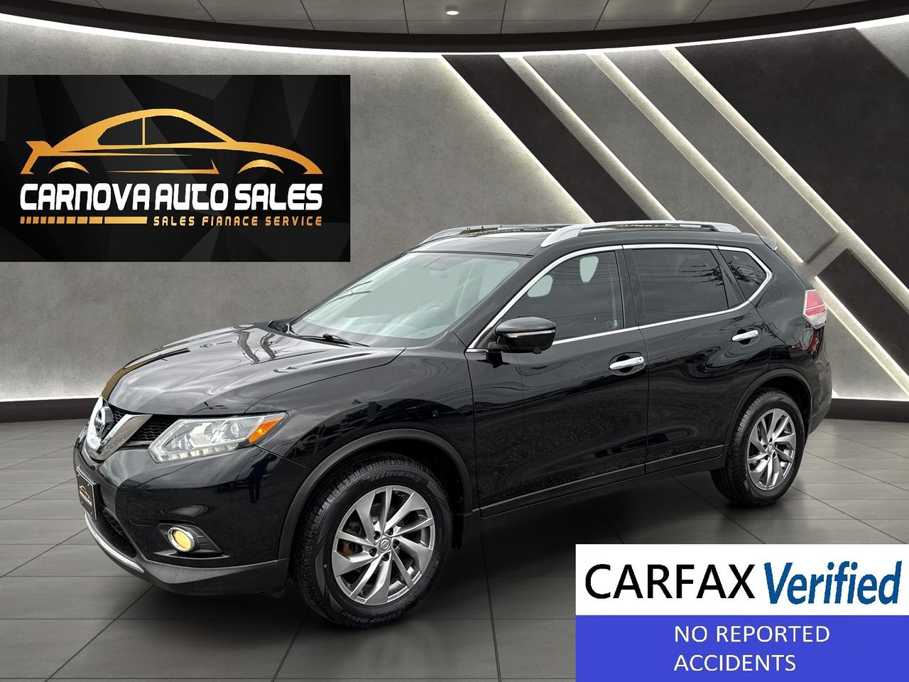 Used 2015 Nissan Rogue SL+CLEAN CARFAX+Leather+Roof+360 Camera for sale in Windsor, ON