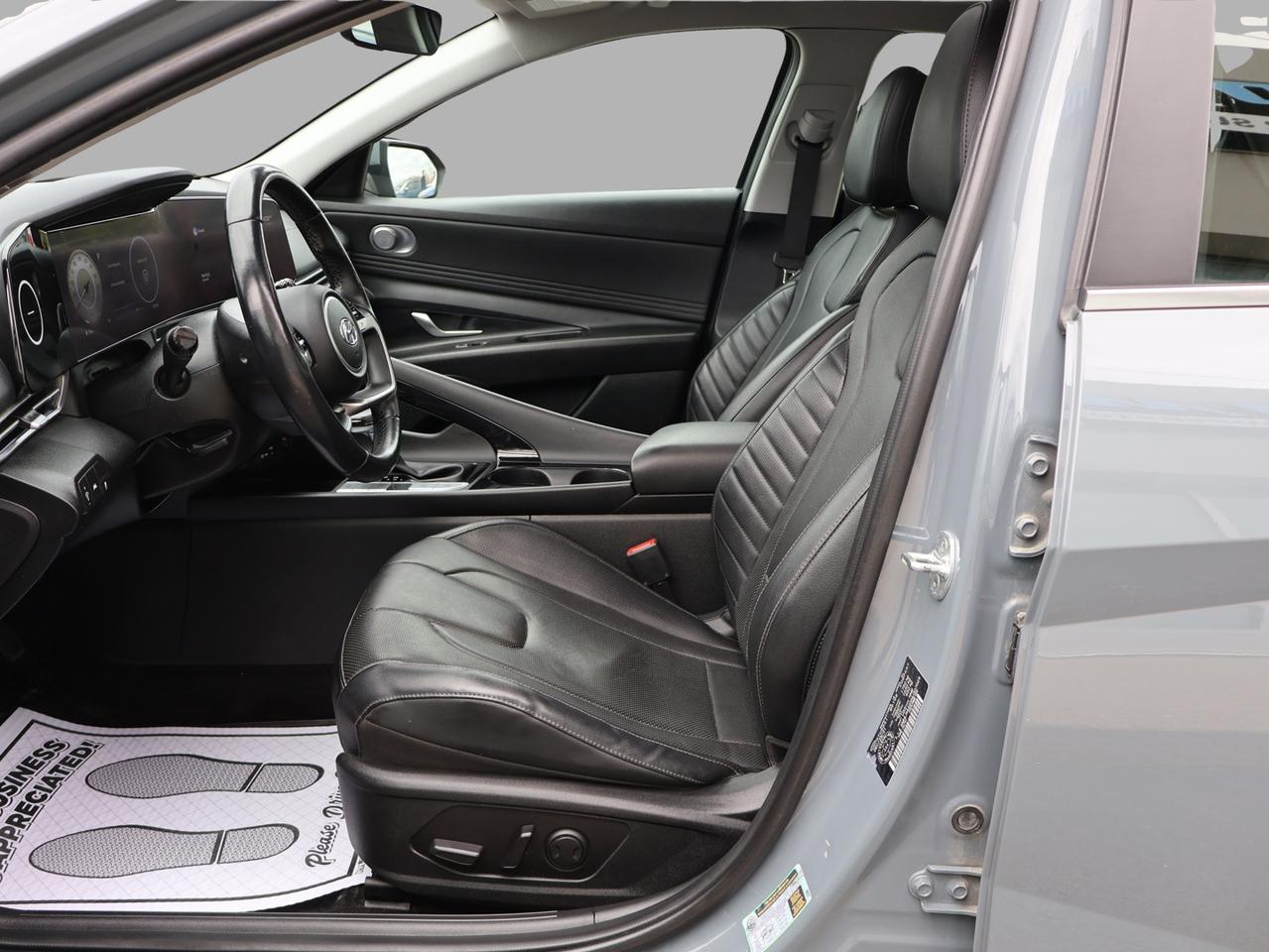 2022 Hyundai Elantra ULTIMATE TECH CERTIFIED *SERVICE RECORDS*2nd WINTER* CAMERA NAV BLUETOOTH LEATHER HEATED SEATS SUNROOF CRUISE ALLOYS Photo